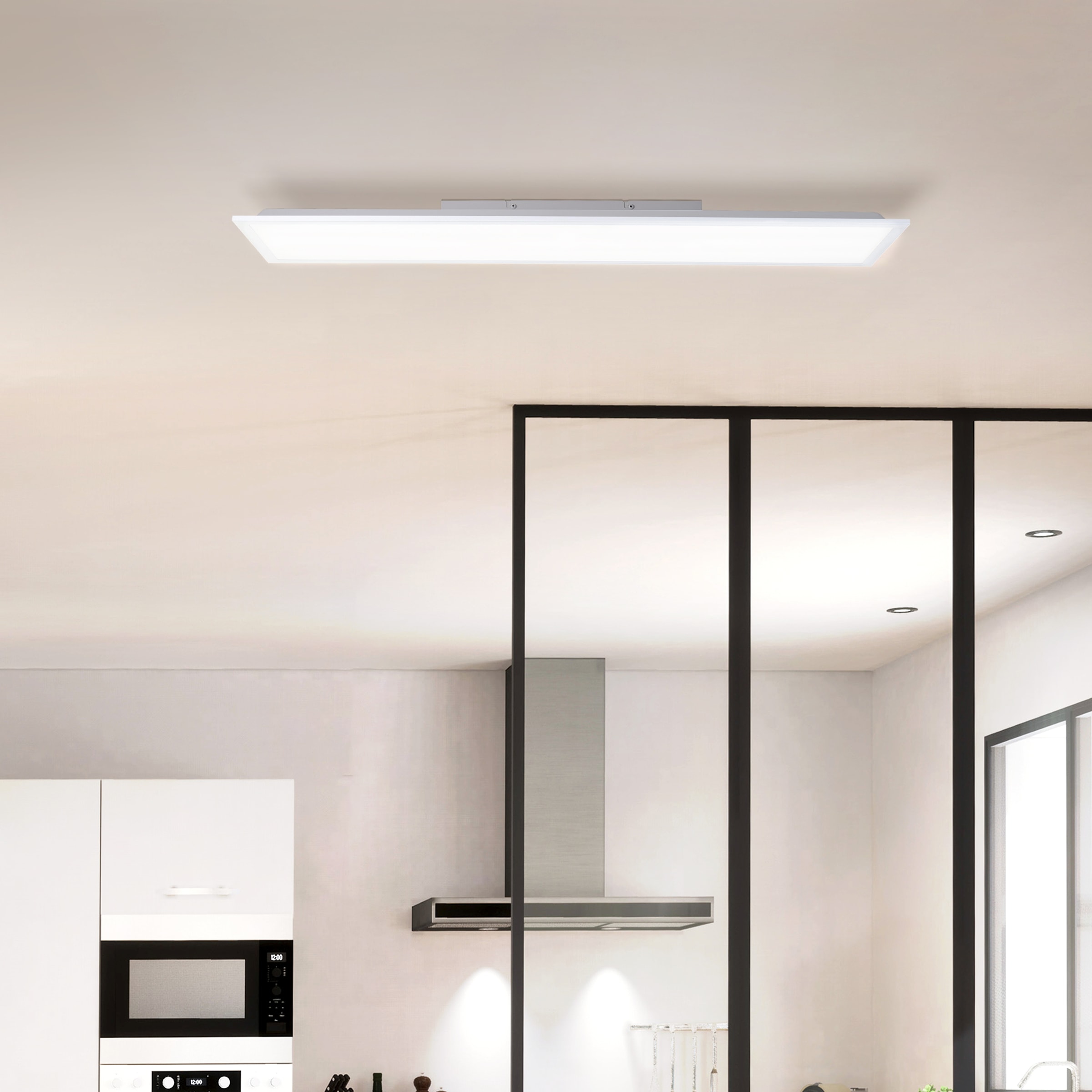 Brilliant LED Panel »Briston«, 25 x 100 cm, 2700 lm, 4000 K, 24 W, Aluminium