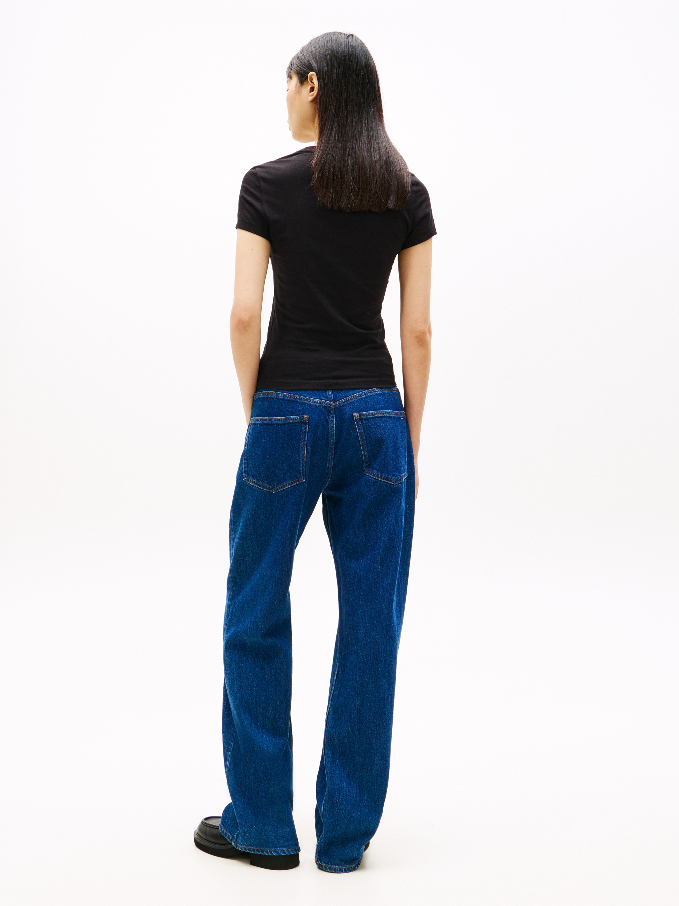 Tommy Jeans Kurzarmshirt »TJW SLIM BLING LINEAR TEE EXT«