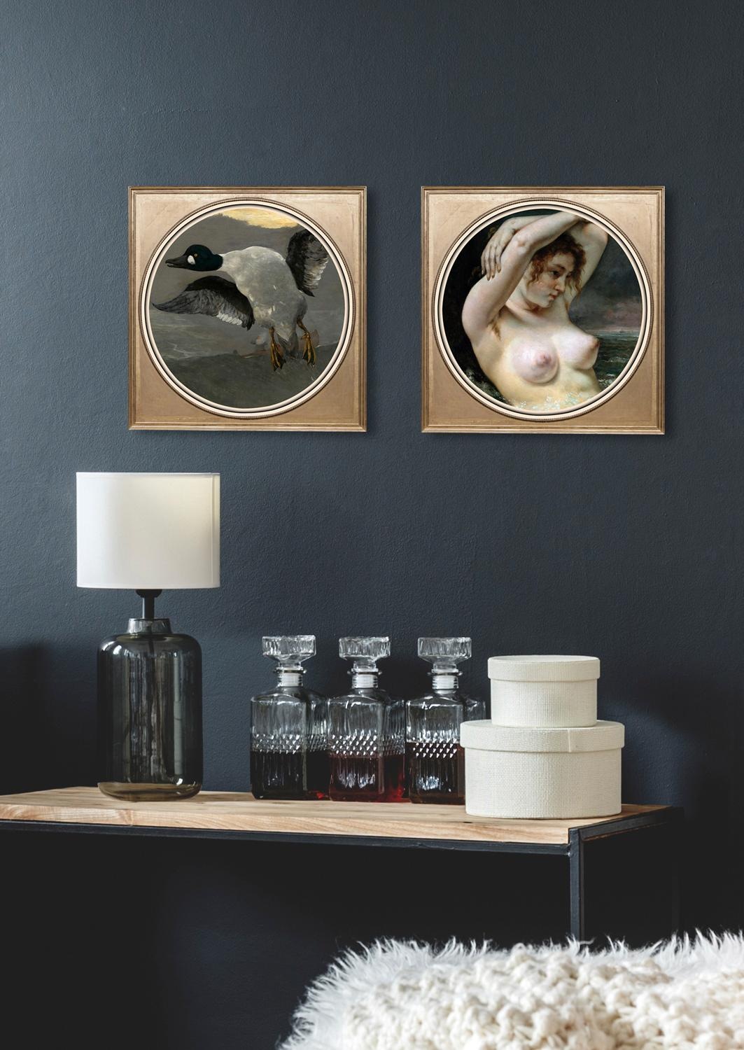 queence Acrylglasbild »Gans«, Kunst-Vögel-Vogelbilder-Ente-Enten-Gemälde, F günstig online kaufen