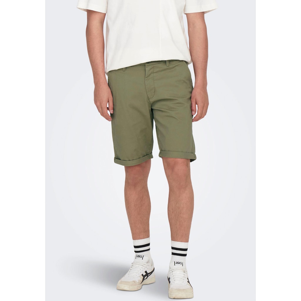 ONLY & SONS Jeansshorts »ONSPETER REG TWILL 4481 SHORTS NOOS«