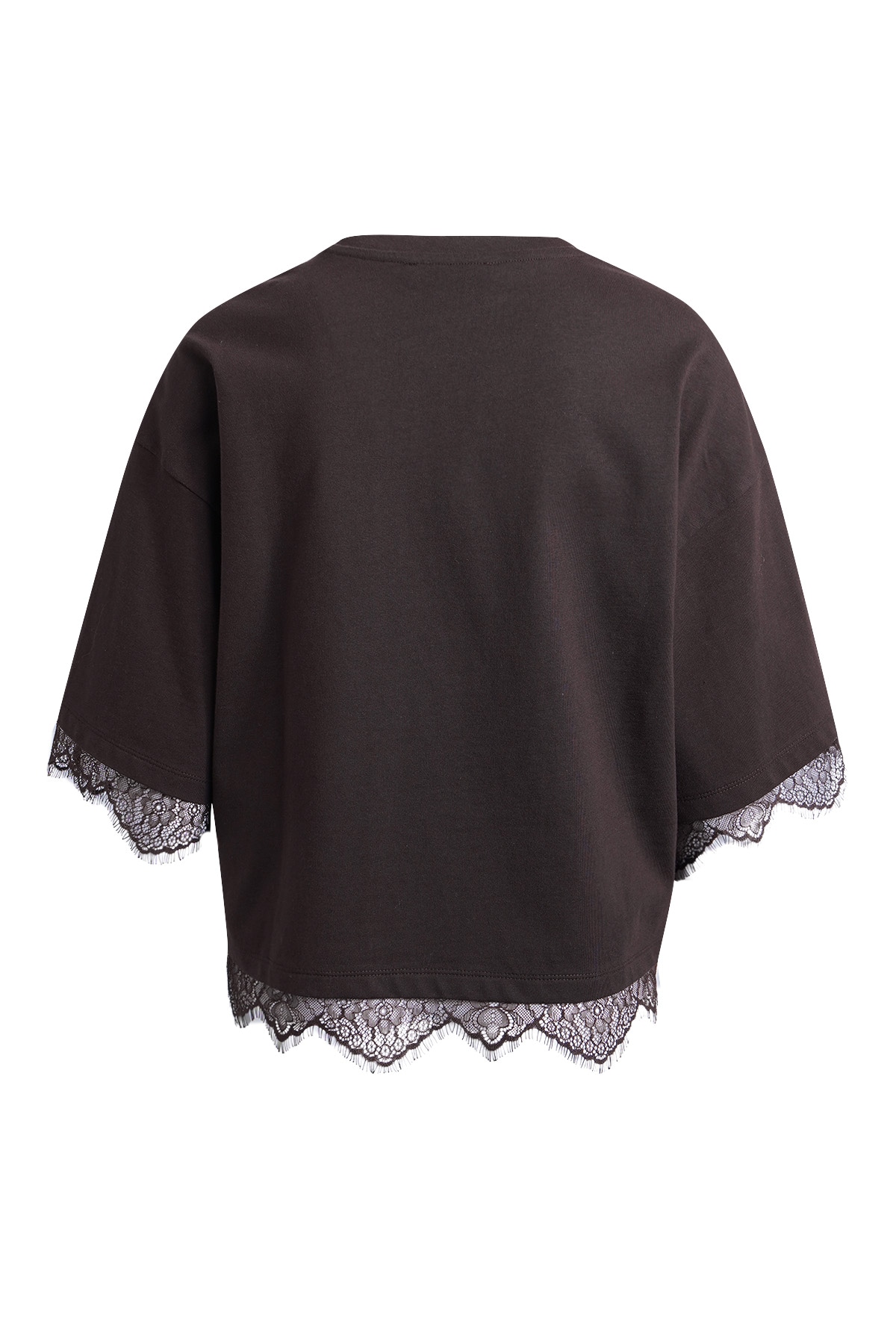 Smith & Soul T-Shirt mit Spitzendetails, Boxy Fit
