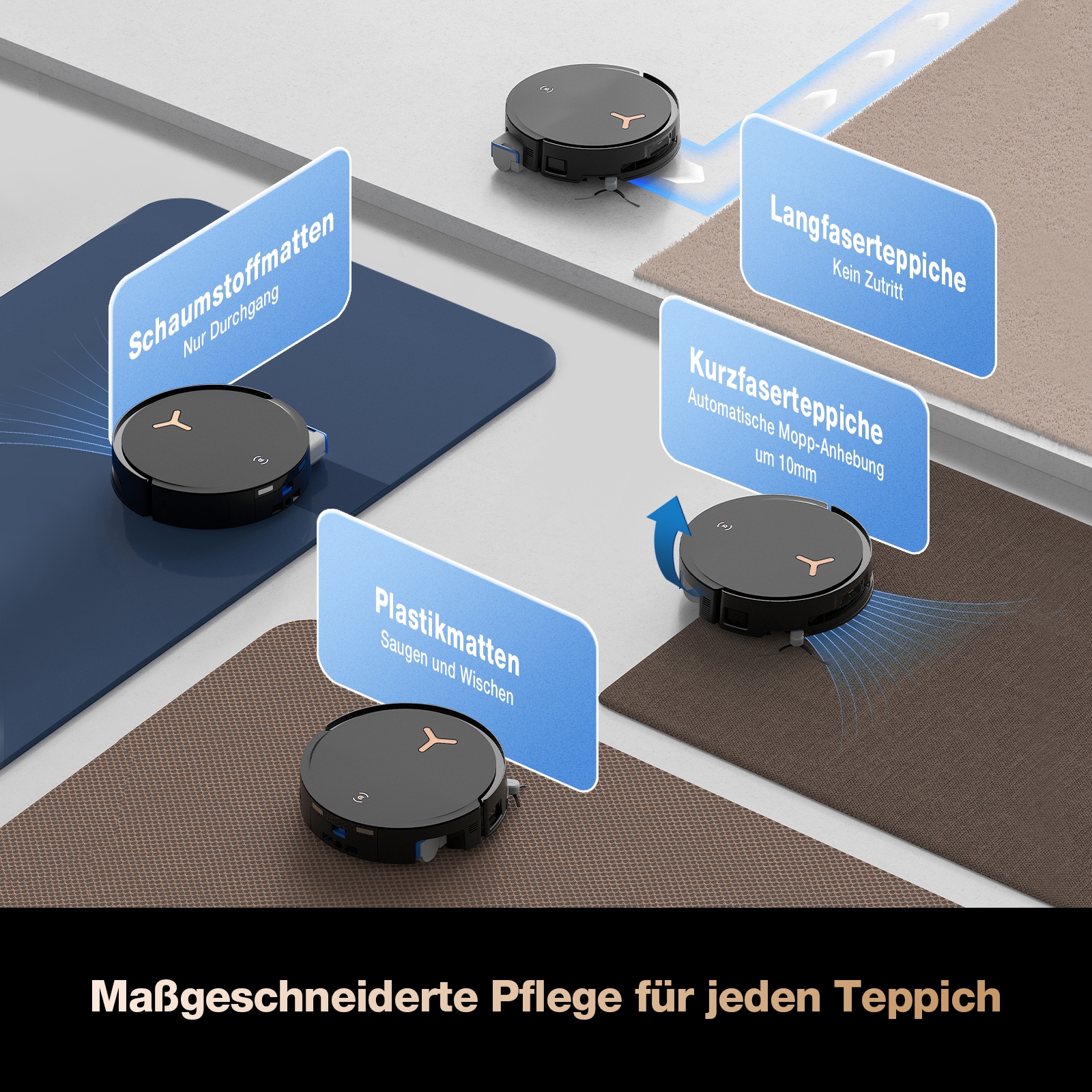 ECOVACS Saugroboter »DEEBOT X8 PRO OMNI«, Saug-und Wischroboter mit Absaugstation