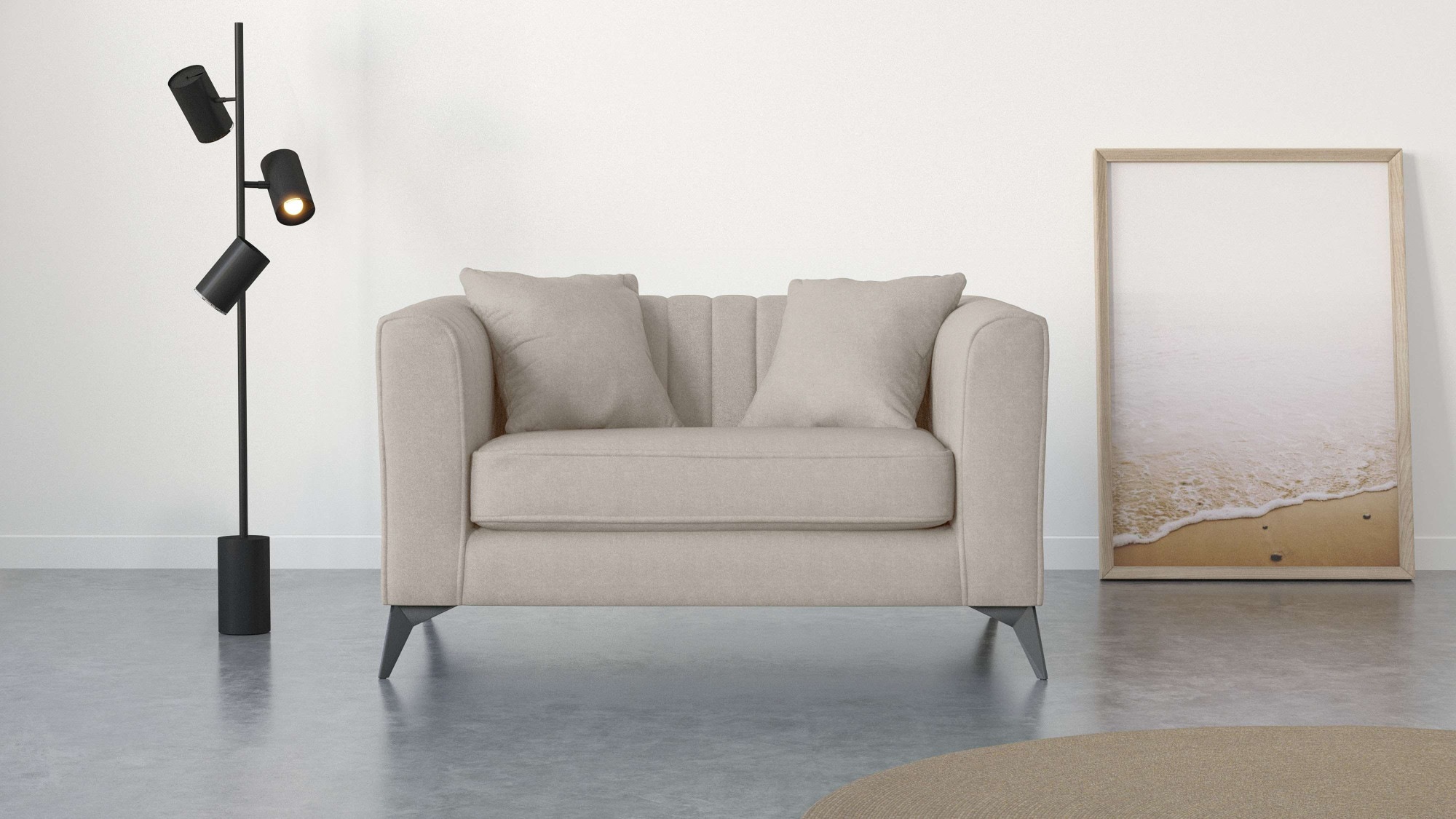 Home affaire Loveseat »MATTHEW Loungesessel, Maße B/T/H: 130/86/74 cm« incl günstig online kaufen