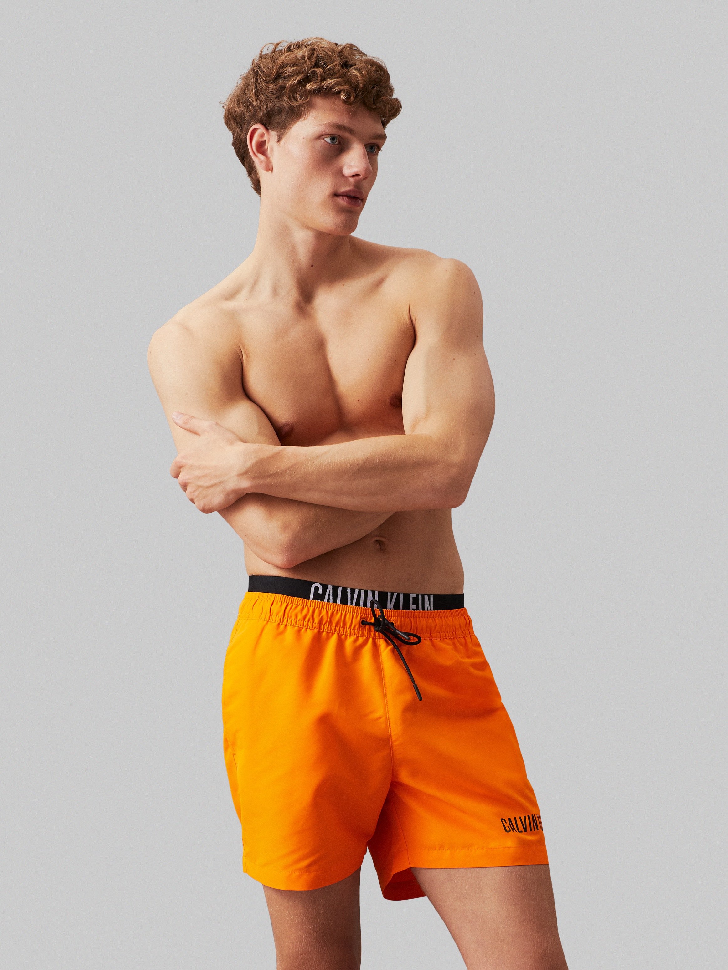 Bild von Calvin Klein Swimwear Badeshorts »MEDIUM DOUBLE WB«, mit doppeltem Bund