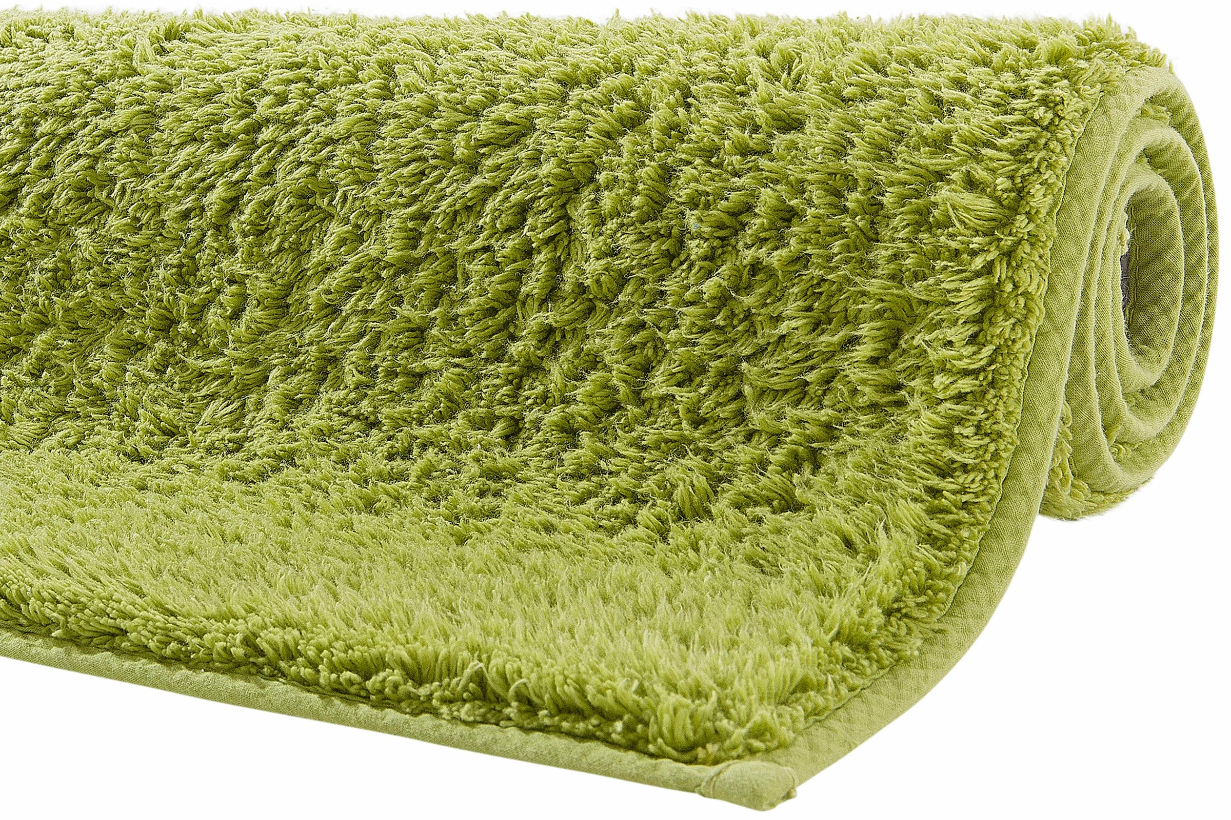 my home Badematte »Maren, Badvorleger, Badezimmer Teppich«, rutschhemmend beschichtet, fußbodenheizungsgeeignet, Bio-Baumwolle, Badteppich, Badematten auch als 3 teiliges Set