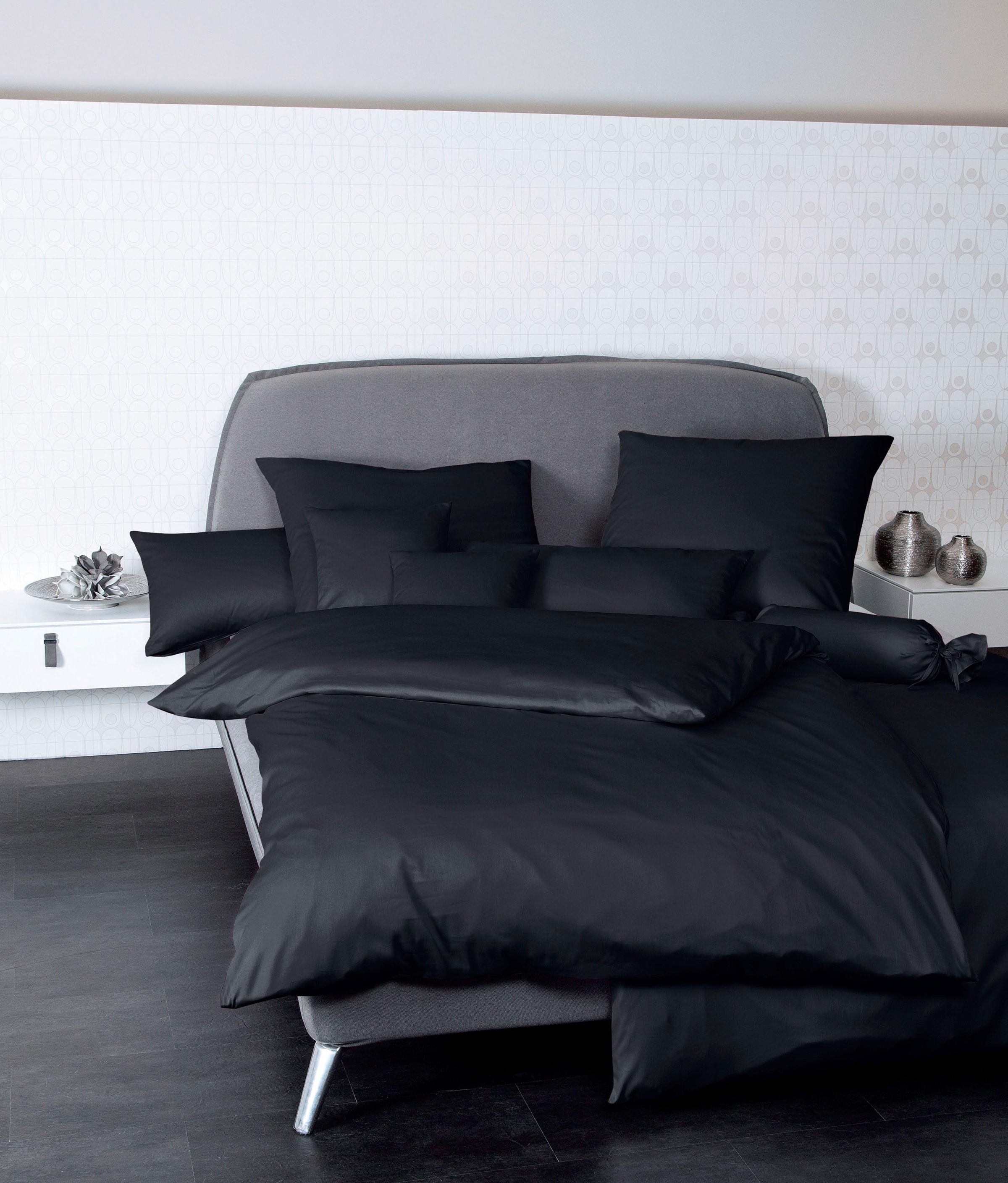 Janine Bettwäsche Unifarbene Janine Mako Satin günstig online kaufen