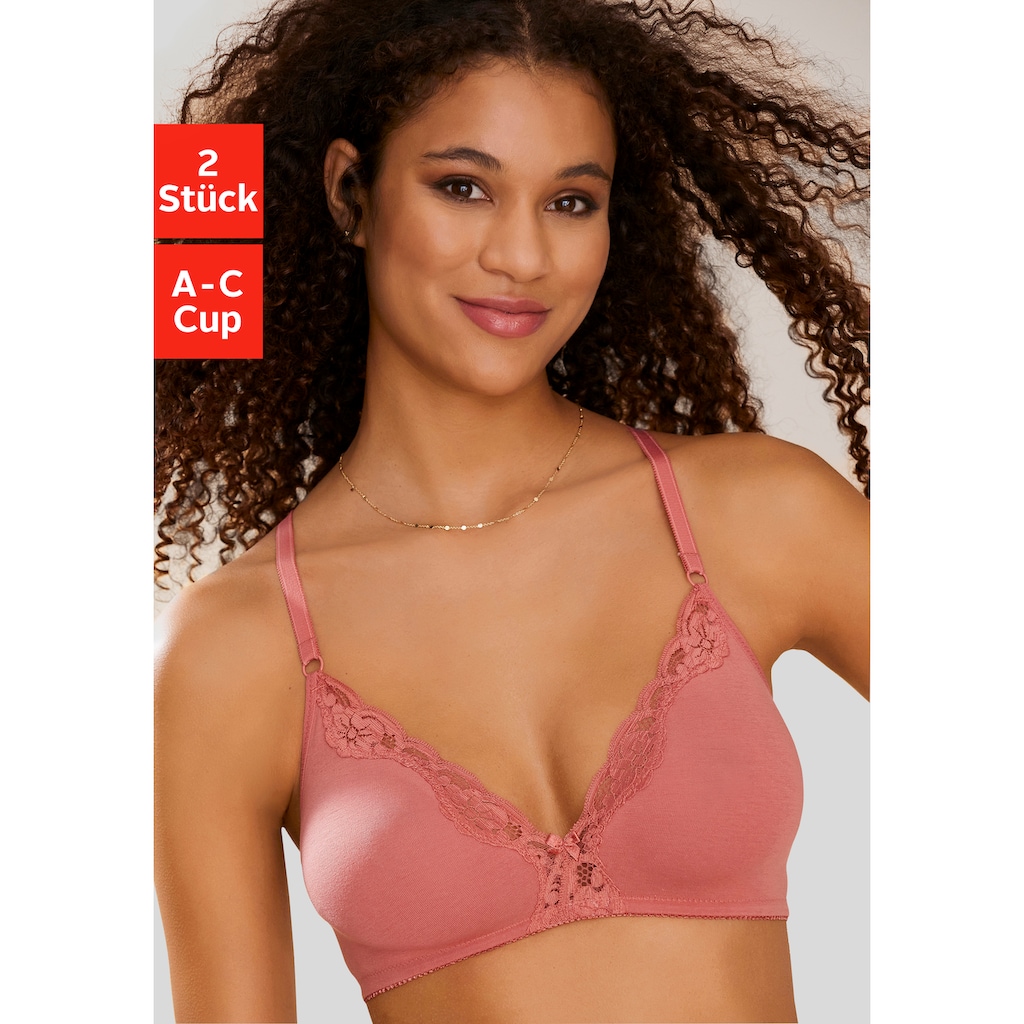 petite fleur Bralette-BH, (Packung, 2 Stück)