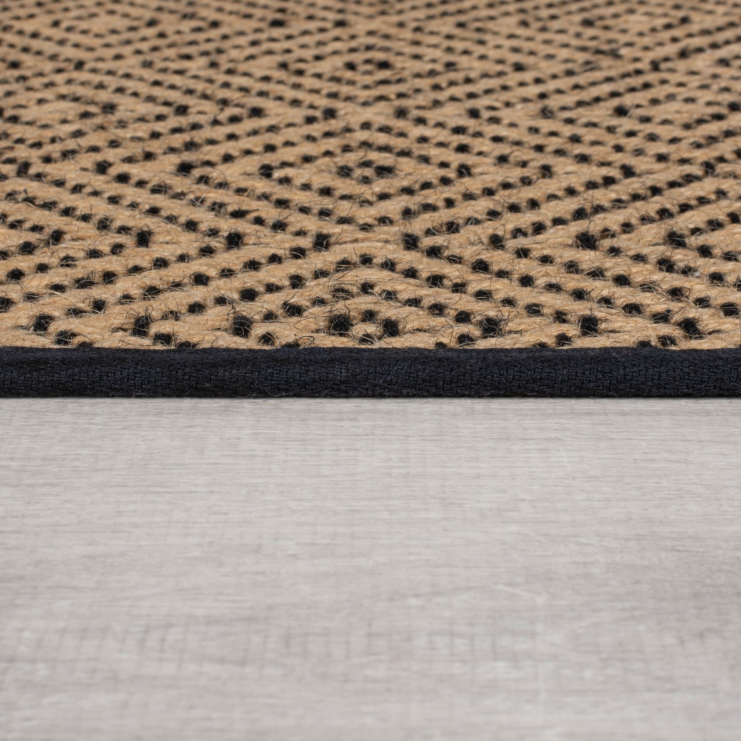 FLAIR RUGS Teppich »Jute Diamond«, rechteckig, 4 mm Höhe, Jute Teppich