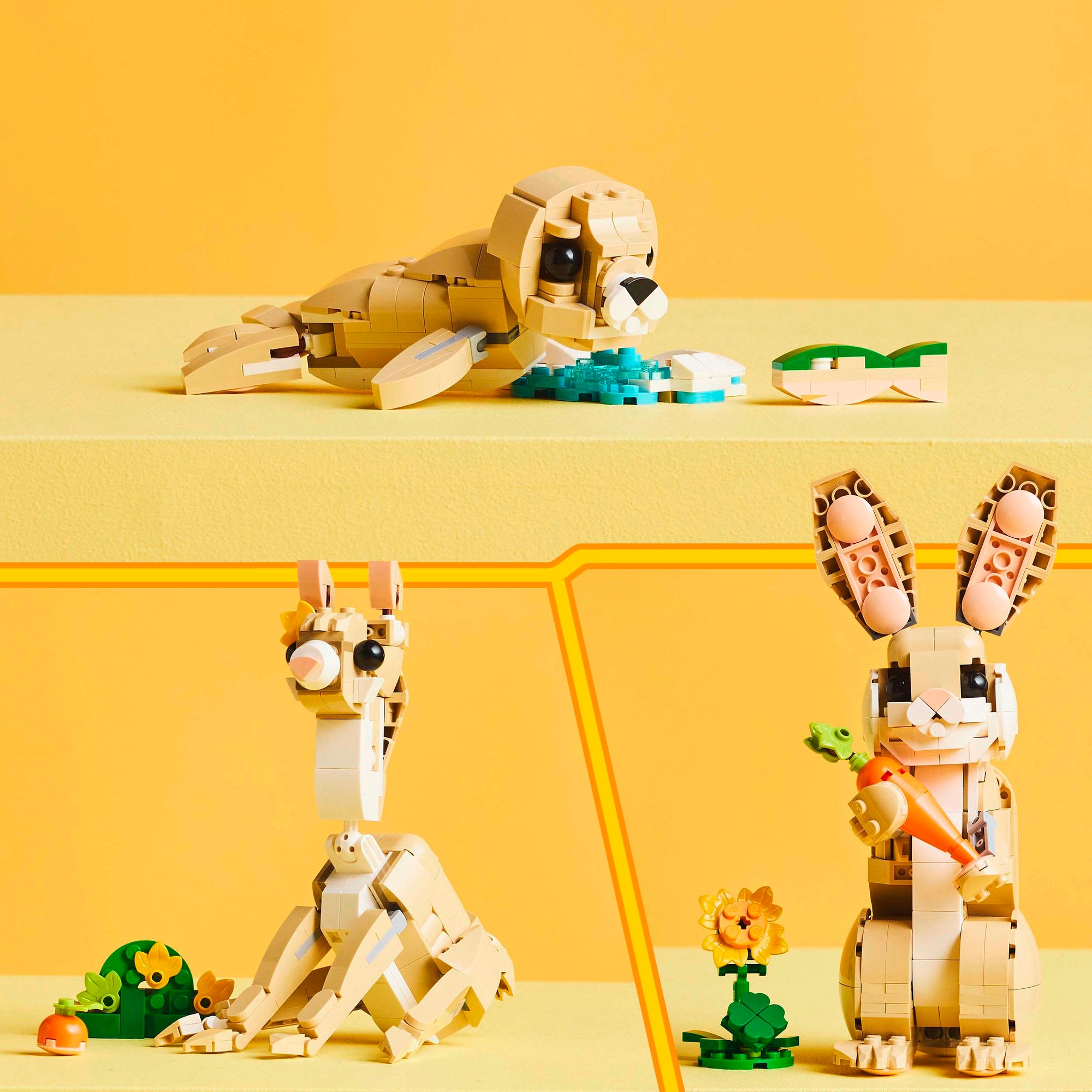 LEGO® Konstruktionsspielsteine »Häschen (31162), LEGO Creator«, (326 St.), Made in Europe