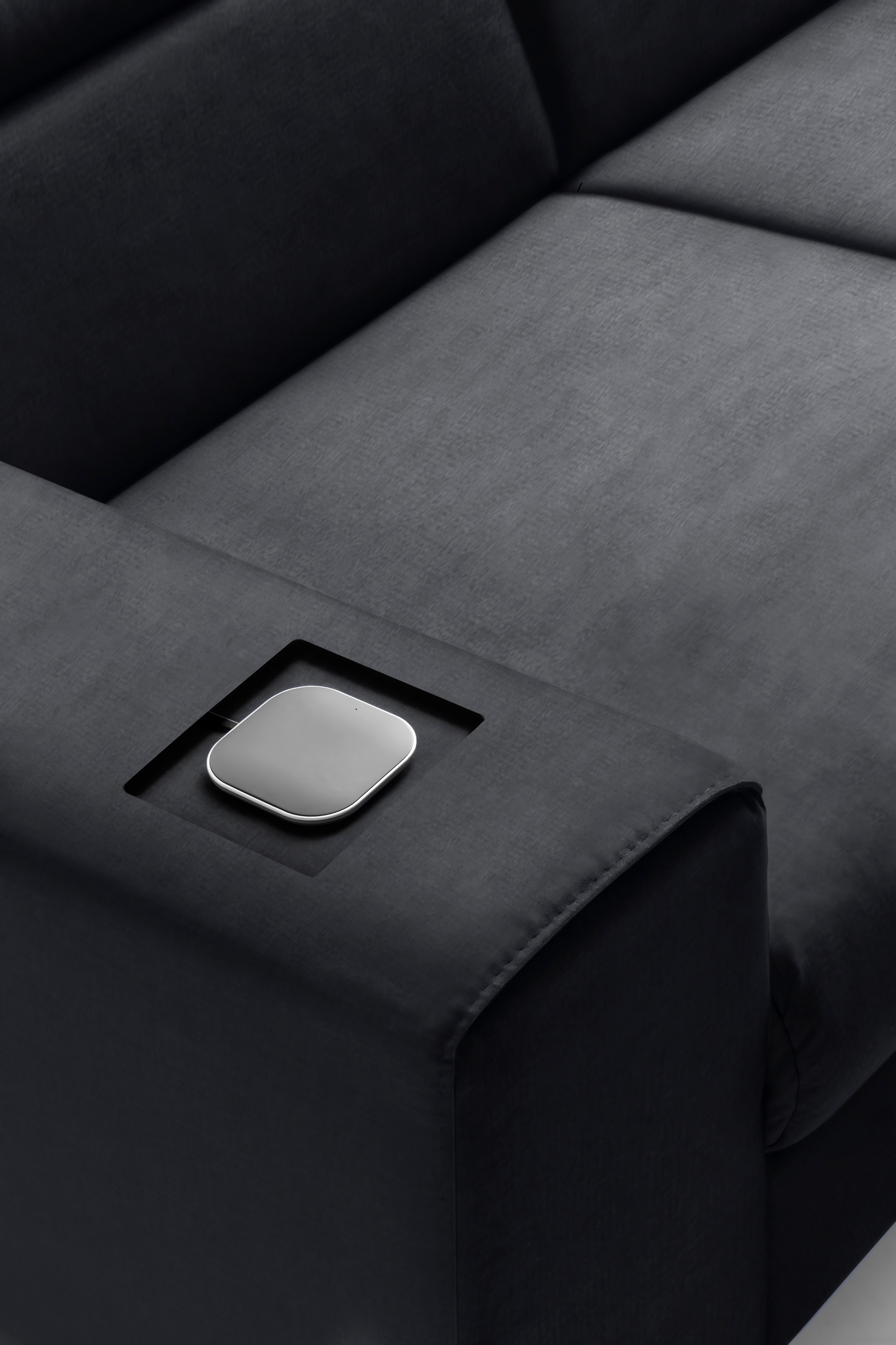 COTTA Ecksofa »Morven L-Form mit Kopfteilverstellung«, wahlweise mit Bettfunktion, Bettkasten & Wireless-Charger