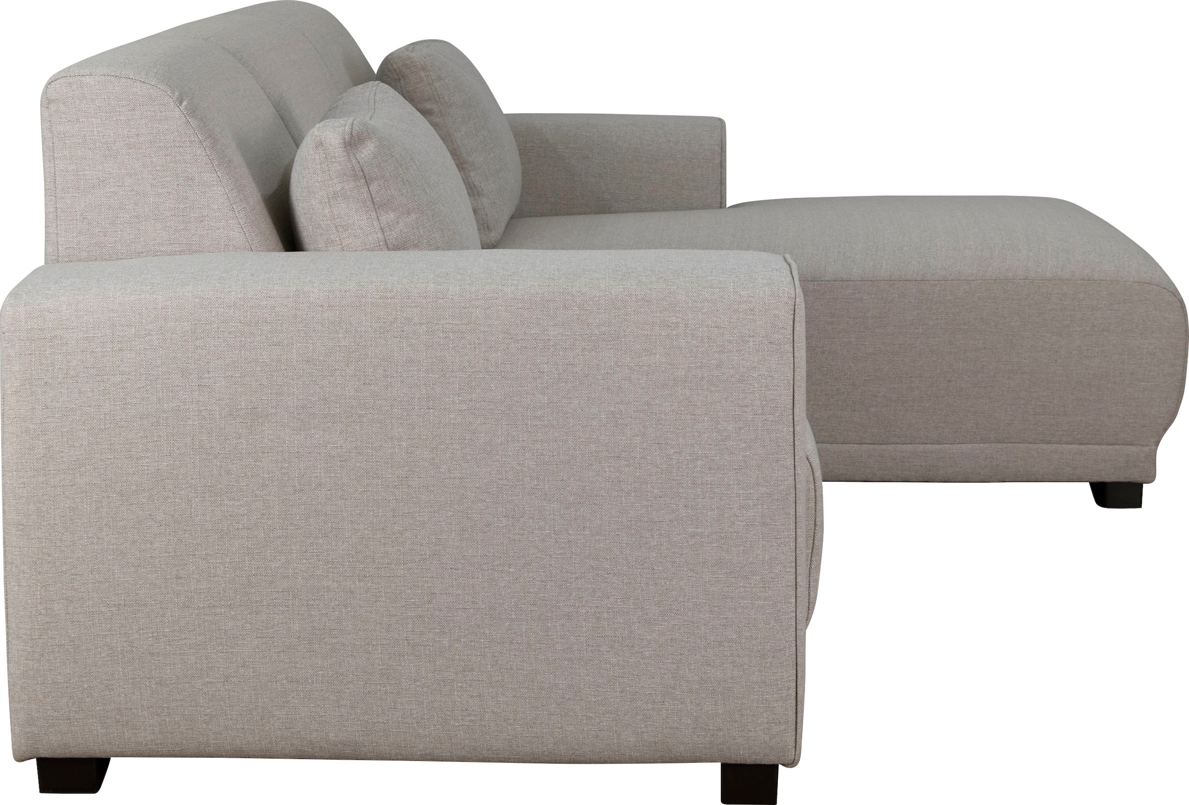 Home affaire Ecksofa »BORNHOLM L-Form mit Recamiere, Maße B/T/H: 234/162/85 cm«, Recamiere links oder rechts bestellbar, Wellenfederung, inkl. 2 Kissen