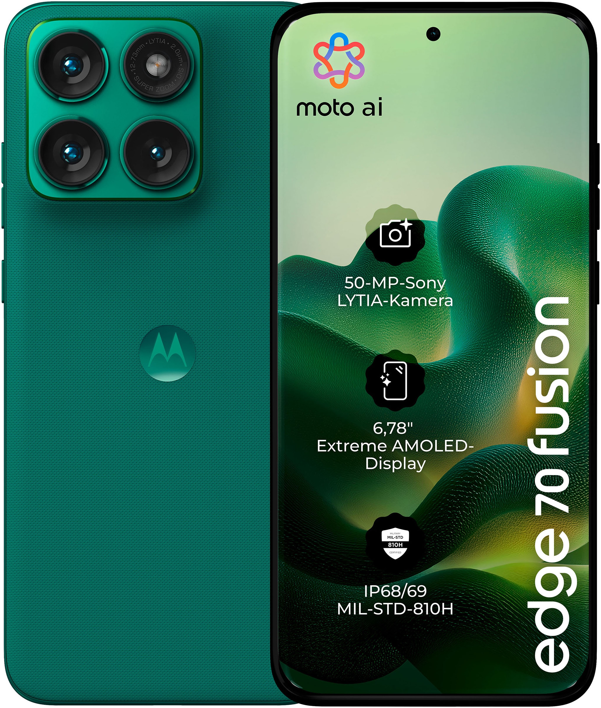 Motorola Smartphone »edge 70 fusion« PANTONE®  Sporting Green