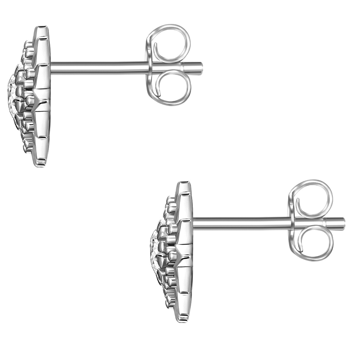 Glanzstücke München Paar Ohrstecker »Set: GSM1258«, (2 tlg.), Ohrstecker Sterling Silber Zirkonia weiß