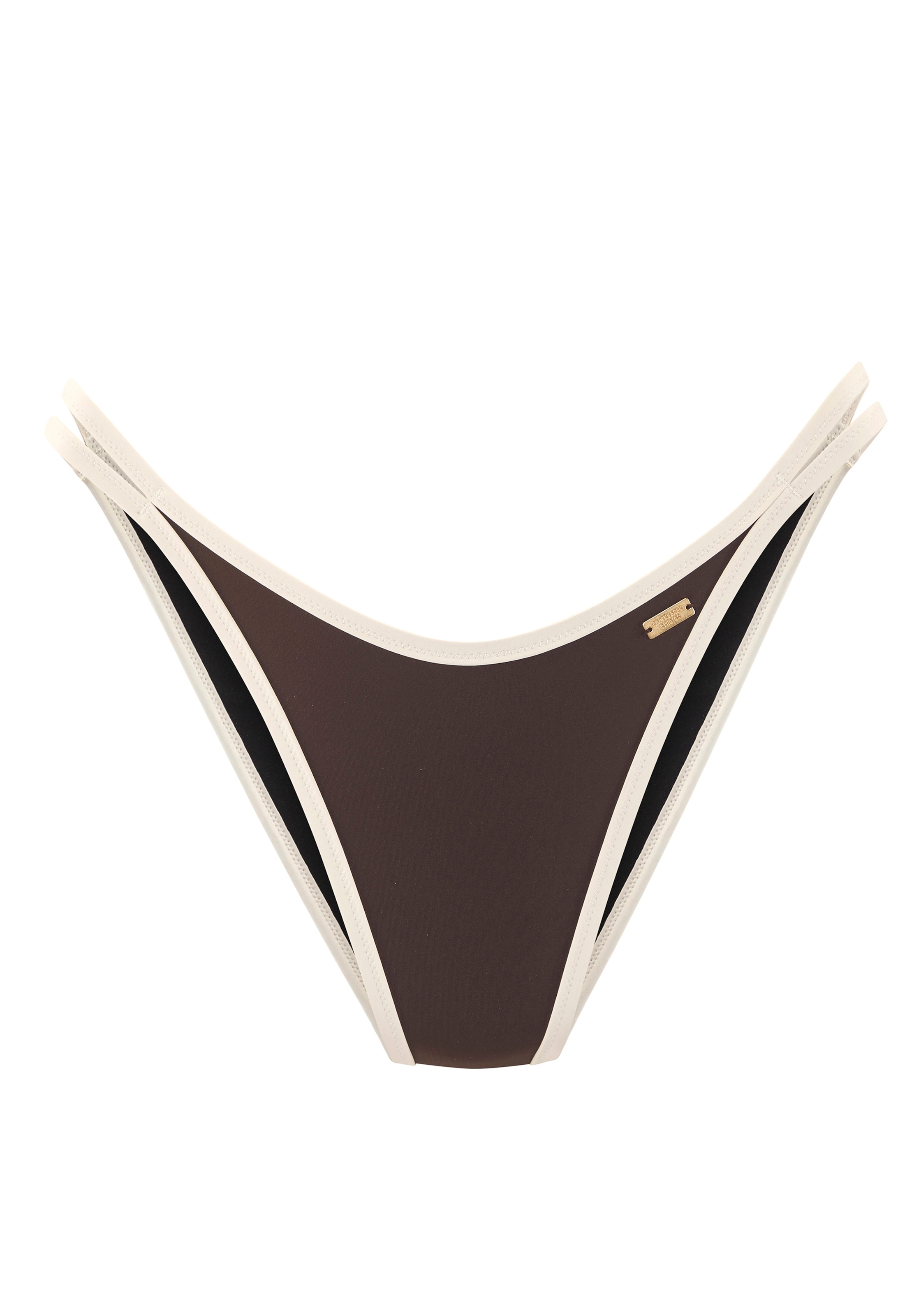 COPENHAGEN STUDIOS Bikini-Hose »Emma« mit Kontrastdetails chocolate 38 - N-Gr N-Gr 38 Bikini-Hose mit Kontrastdetails