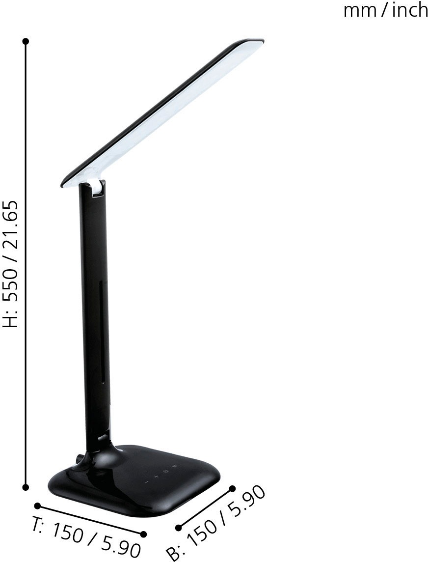 EGLO LED Schreibtischleuchte »CAUPO«, Leuchtmittel LED-Board   LED fest int günstig online kaufen