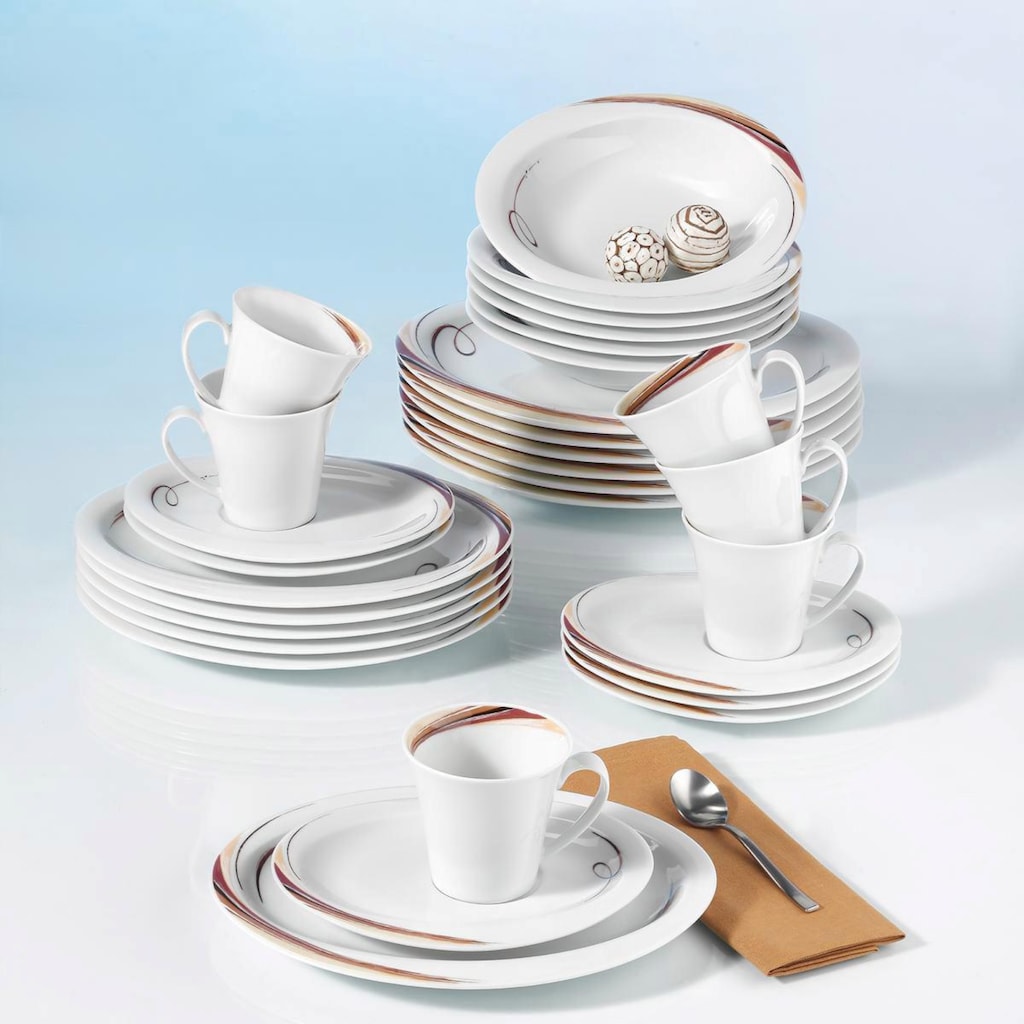 Seltmann Weiden Kombiservice »Geschirr-Set, Service Top Life Aruba«, (Set, 30 tlg.), Made in Germany, 30 Teile, für 6 Personen