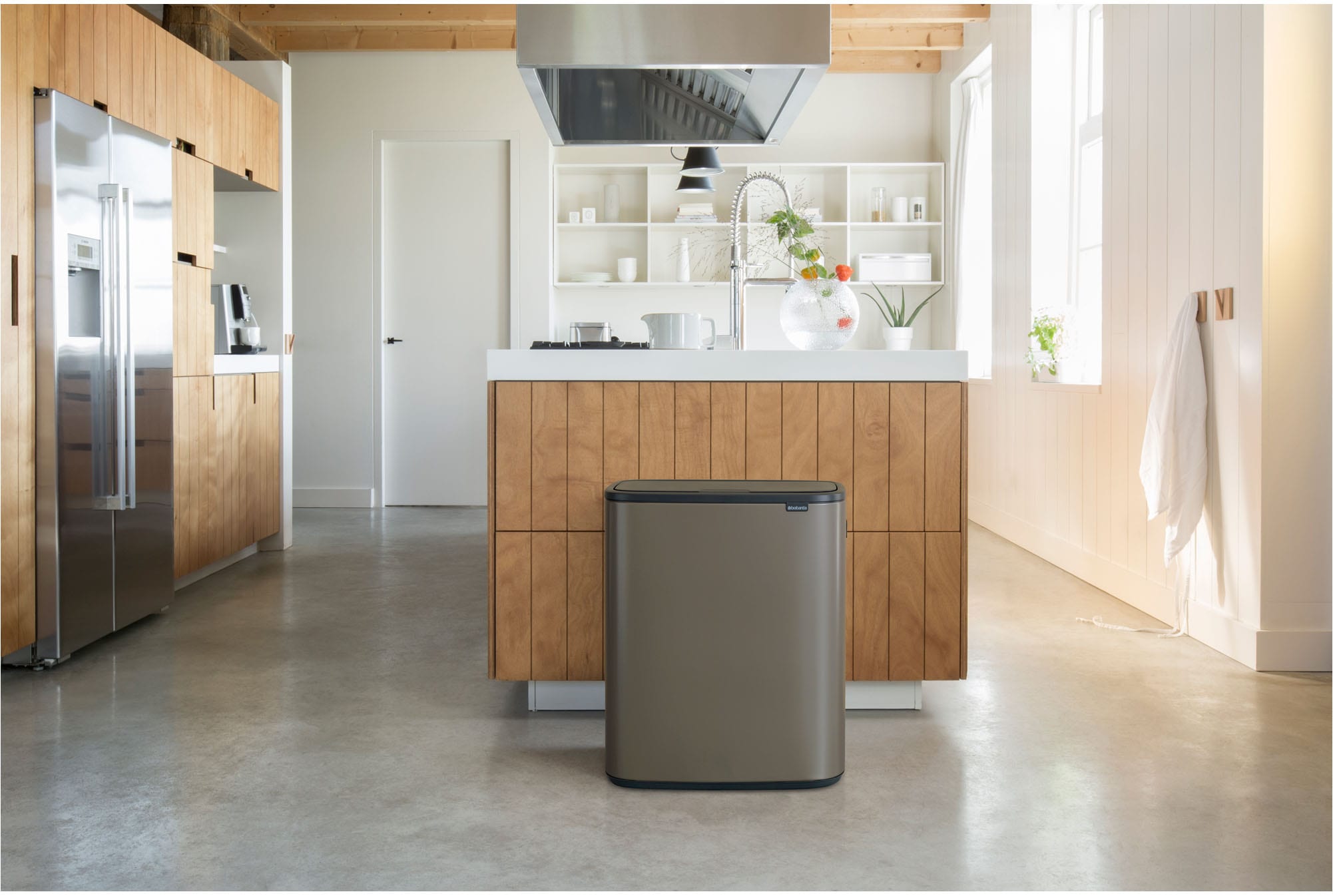 Brabantia Mülleimer »Bo Touch Bin, 60L«, Soft-Touch-Öffnungssystem