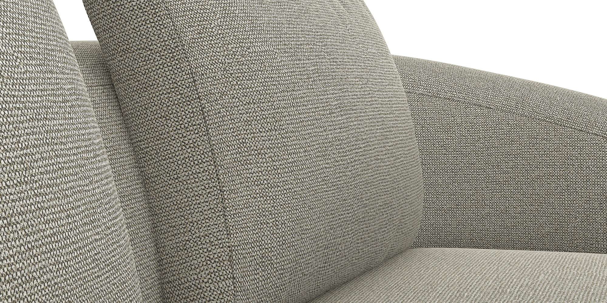FLEXLUX Ecksofa »Torino, rund, L-Form, Sofa-Ecke mit Ottomane«, Modernes, organisches Sofa-Design, Kaltschaum, Wellenunterfederung