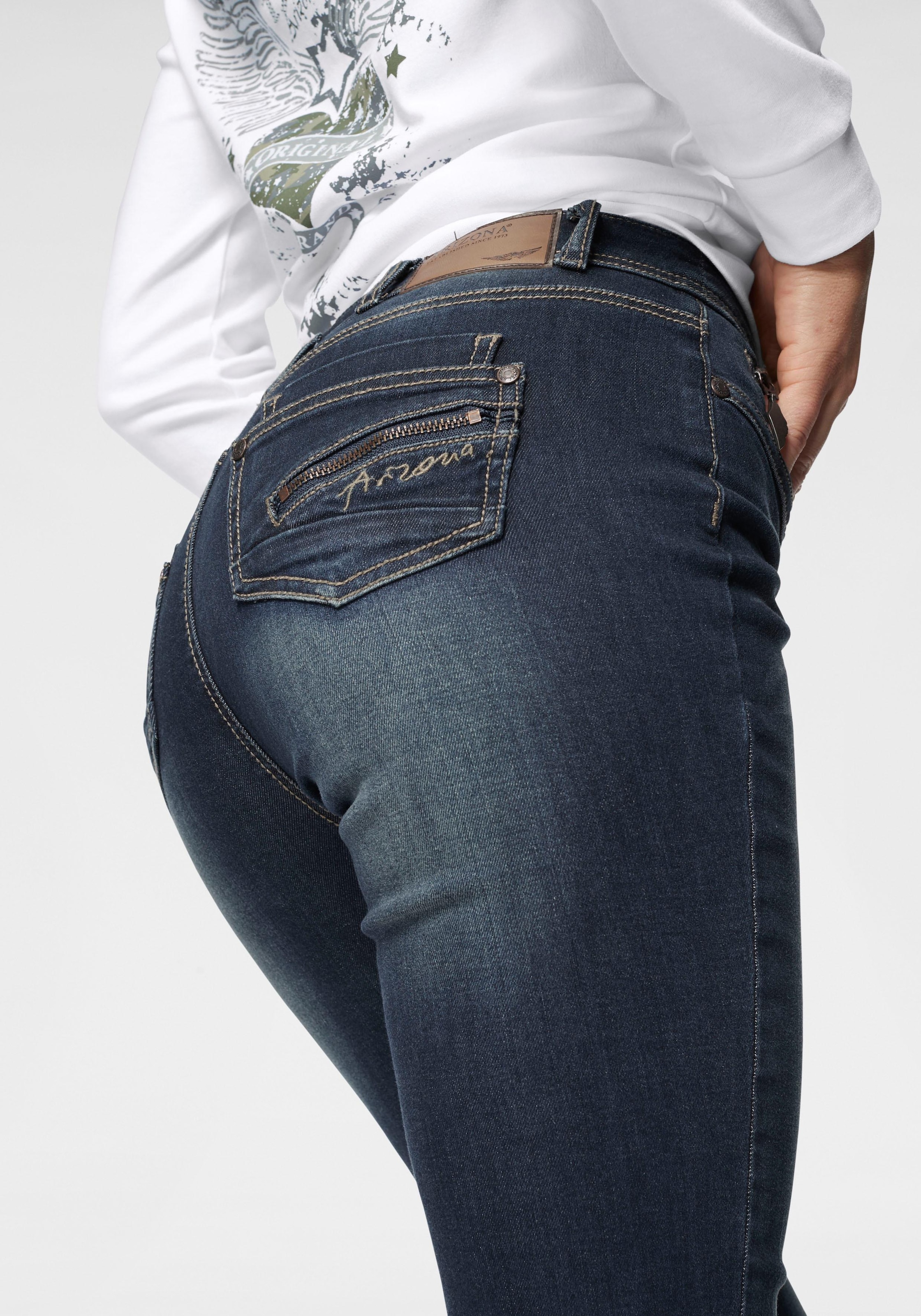 Arizona Bootcut-Jeans »mit online Waist Zippertasche«, bestellen High