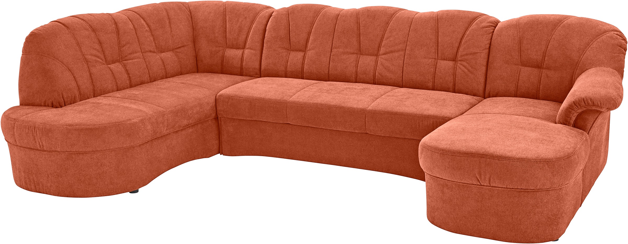 DOMO collection Wohnlandschaft »Papenburg U-Form«, in großer Farbvielfalt, wahlweise Bettfunktion, frei im Raum stellbar