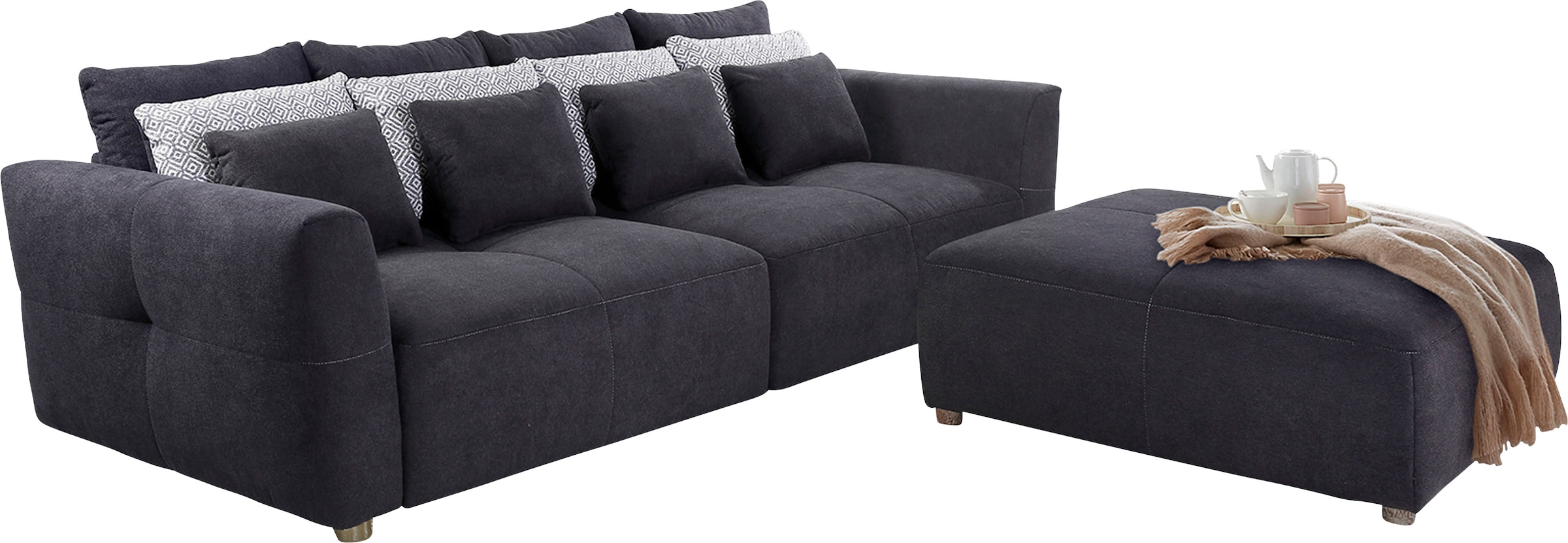 Jockenhöfer Gruppe Big-Sofa »Gulliver«, für bestellen auf mit angenehmen Federkernpolsterung Rechnung kuscheligen, Sitzkomfort