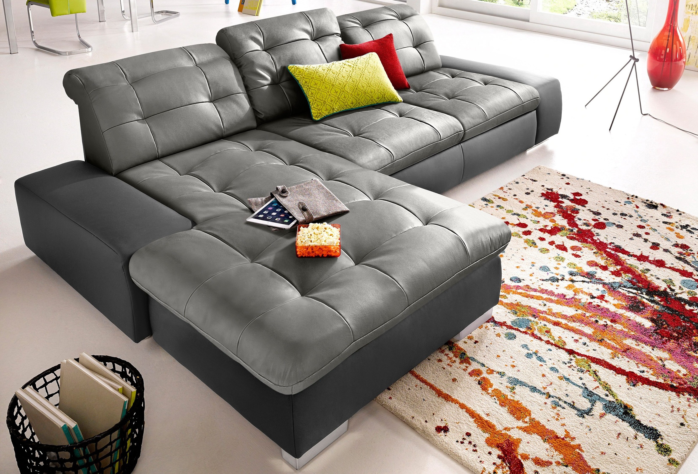 sit&more Ecksofa »Palomino L-Form«, wahlweise XL oder XXL und mit Bettfunkt günstig online kaufen
