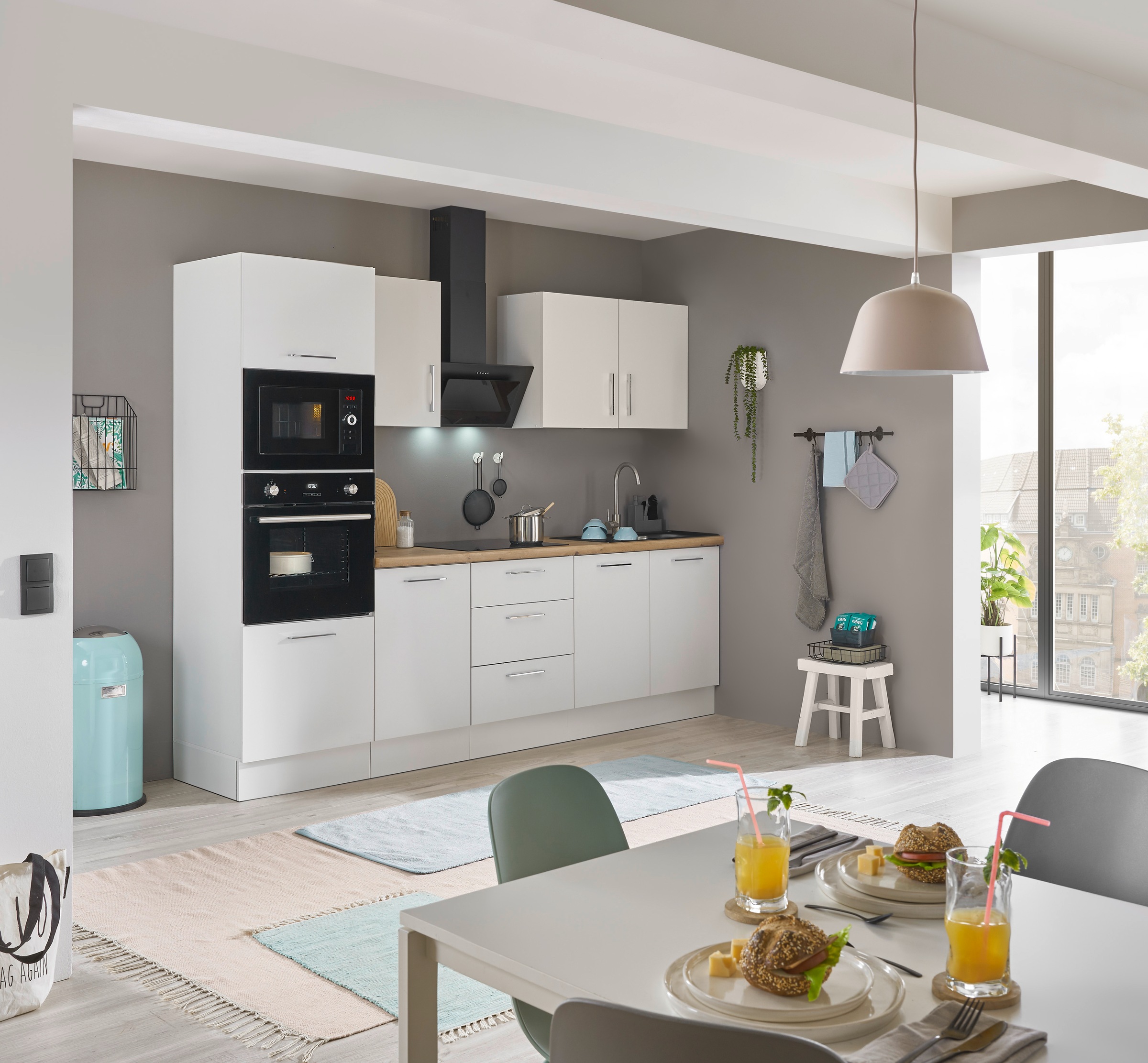BASIC by Balculina Küchenzeile »Turin«, Breite 270 cm, wahlweise mit E-Geräten
