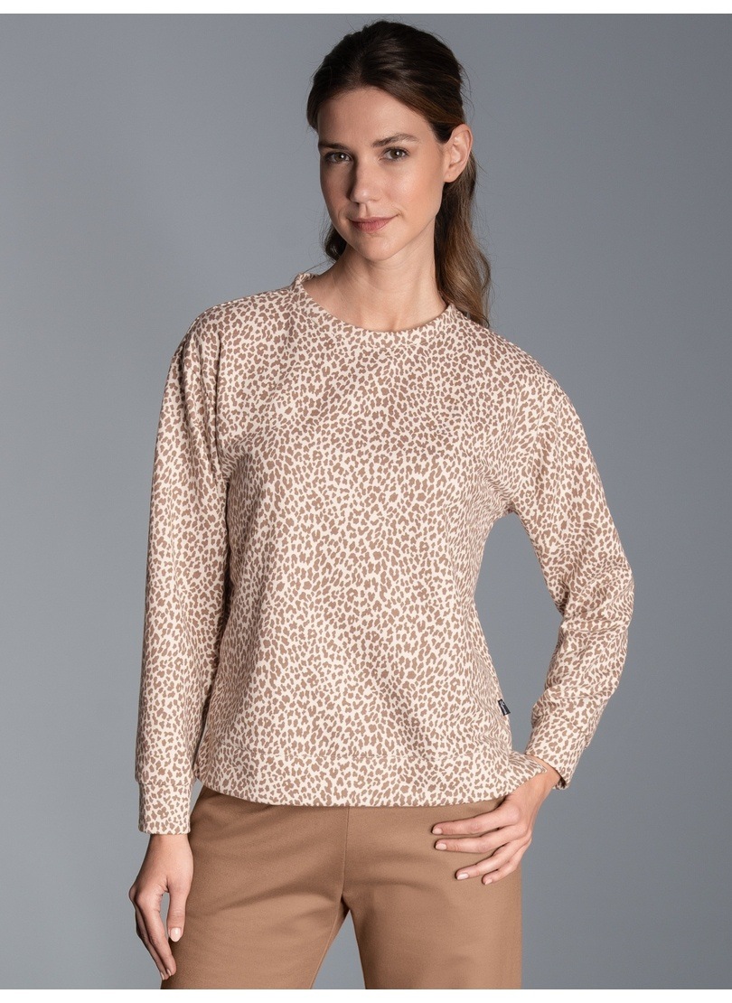 Trigema Sweatshirt »TRIGEMA Sweatshirt mit Allover-Leo-Print«