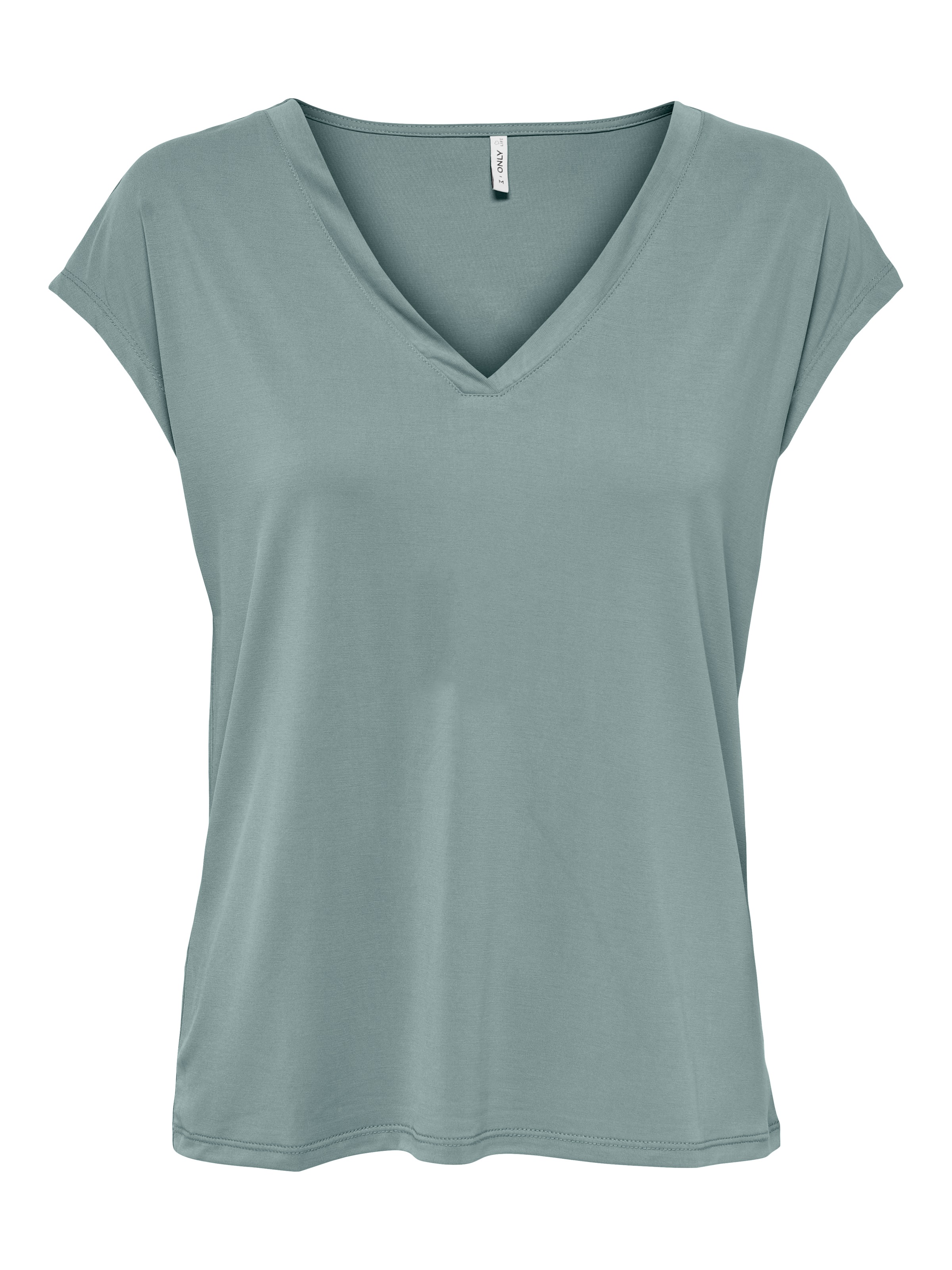 ONLY V-Shirt »ONLFREE S/S MODAL V-NEC TOP BOX JRS NOOS«