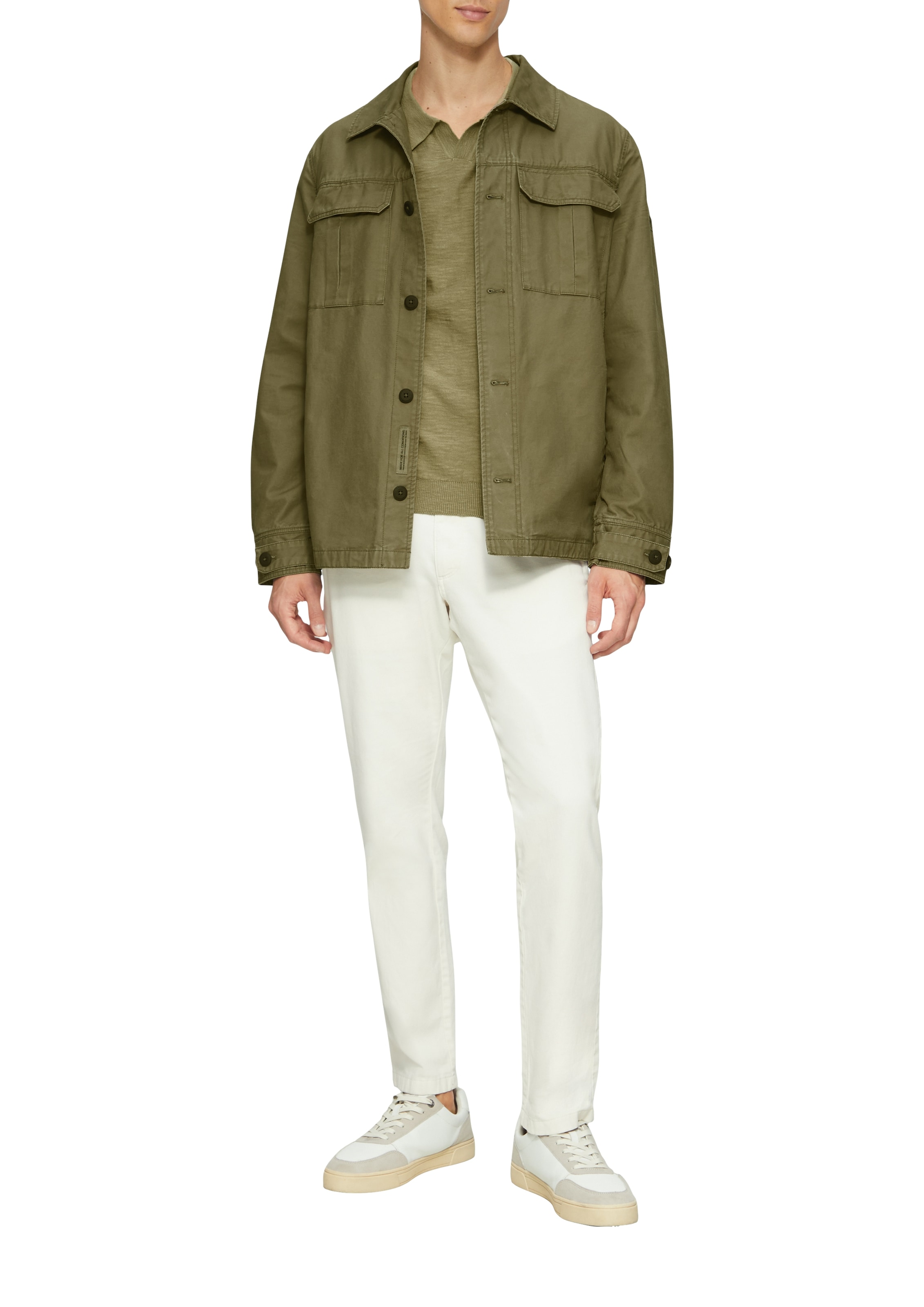 s.Oliver Poloshirt, mit Strick Muster