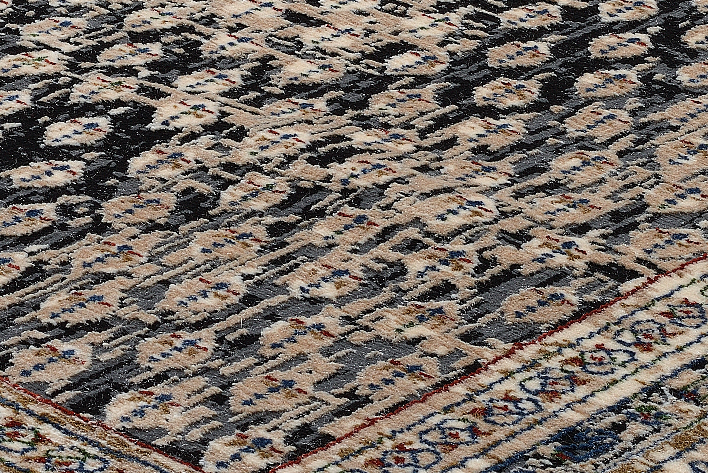 WK WOHNEN Teppich »POINTS«, rechteckig, 7 mm Höhe, hochwertiger Materialmix mit seidigem Glanz
