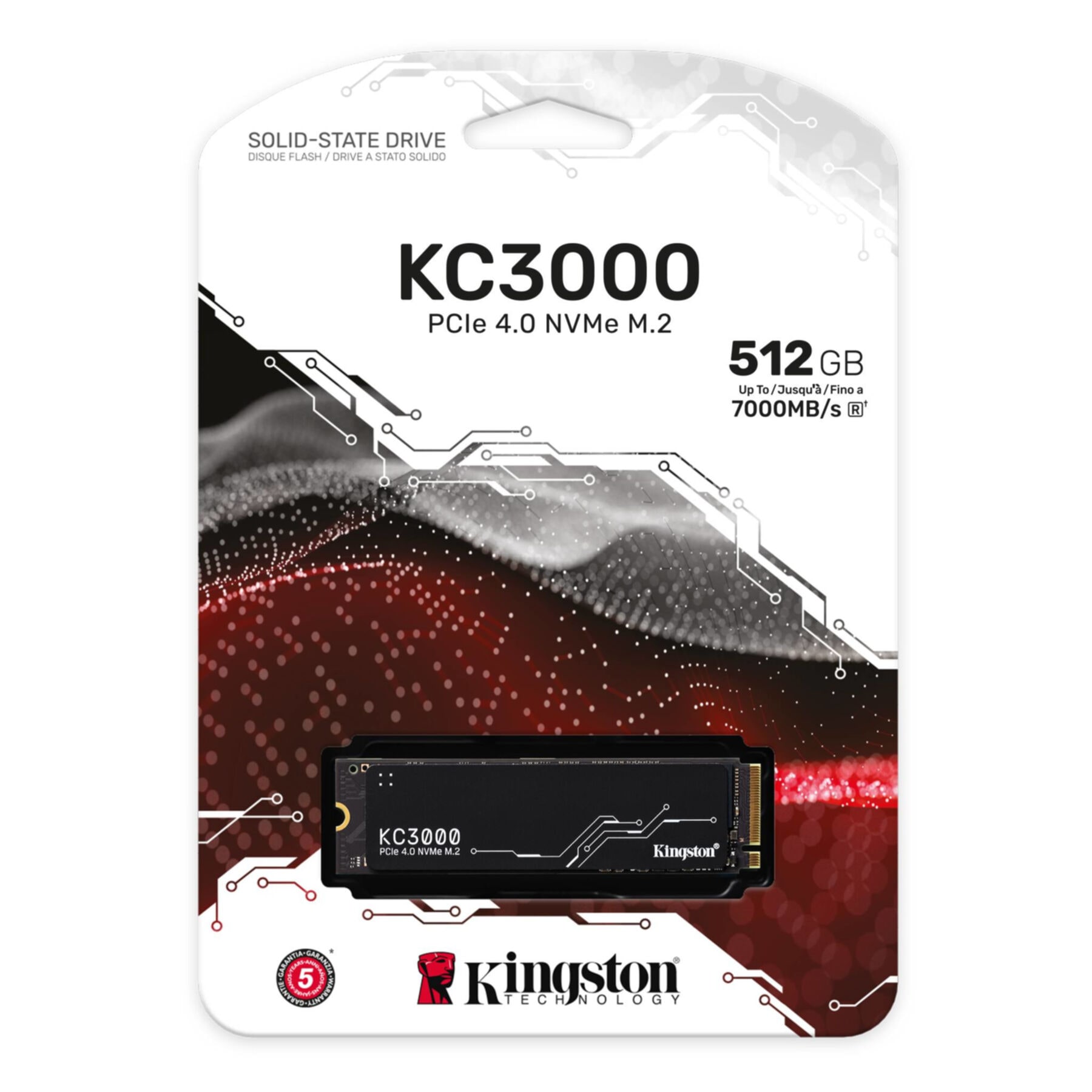 Kingston interne SSD »512G KC3000 M.2 2280 NVMe SSD«