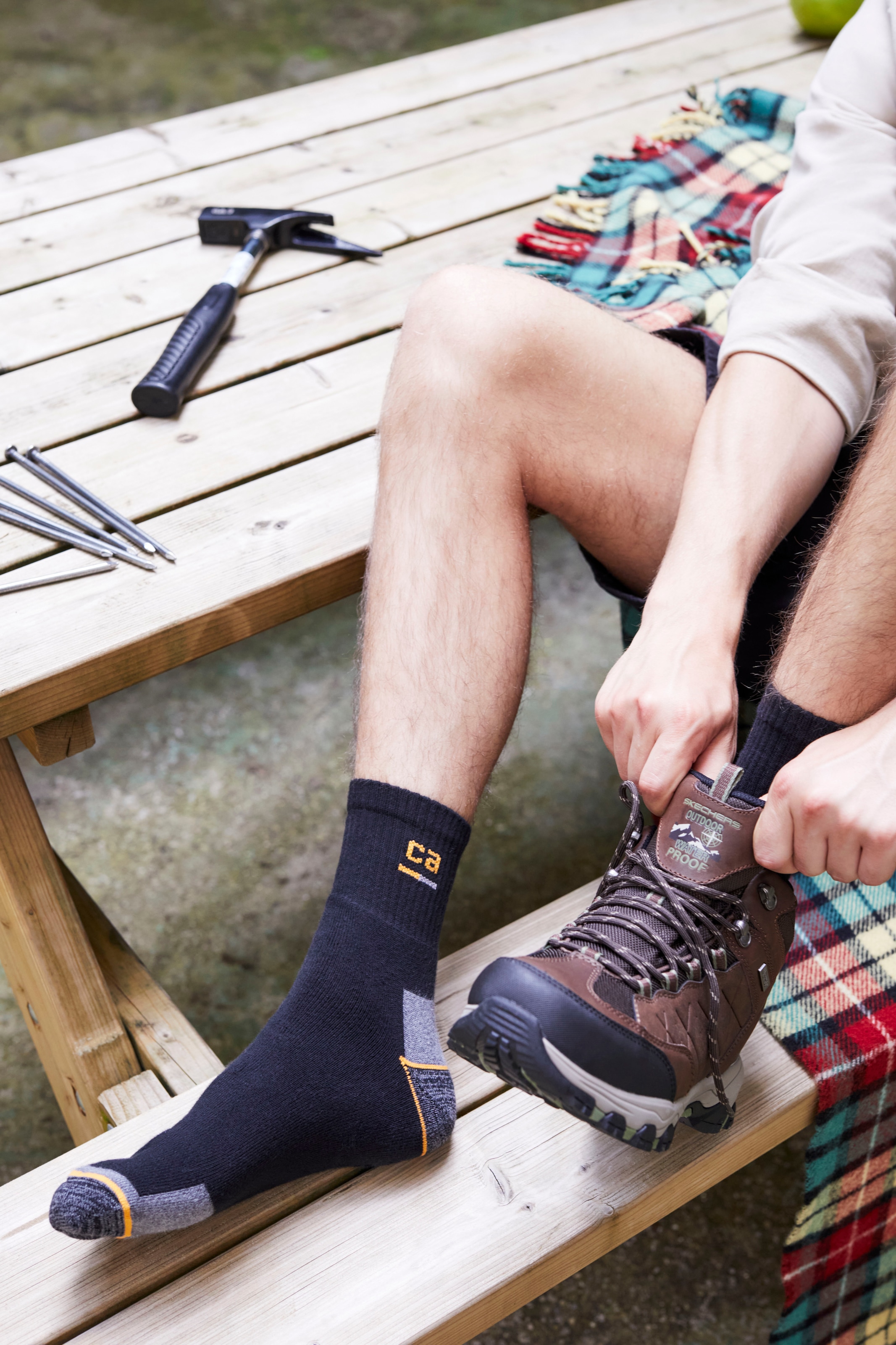 Camano Arbeitssocken »work« 9 Stk. tlg. verstärkte Belastungszonen, atmungsaktiv, gepolstert