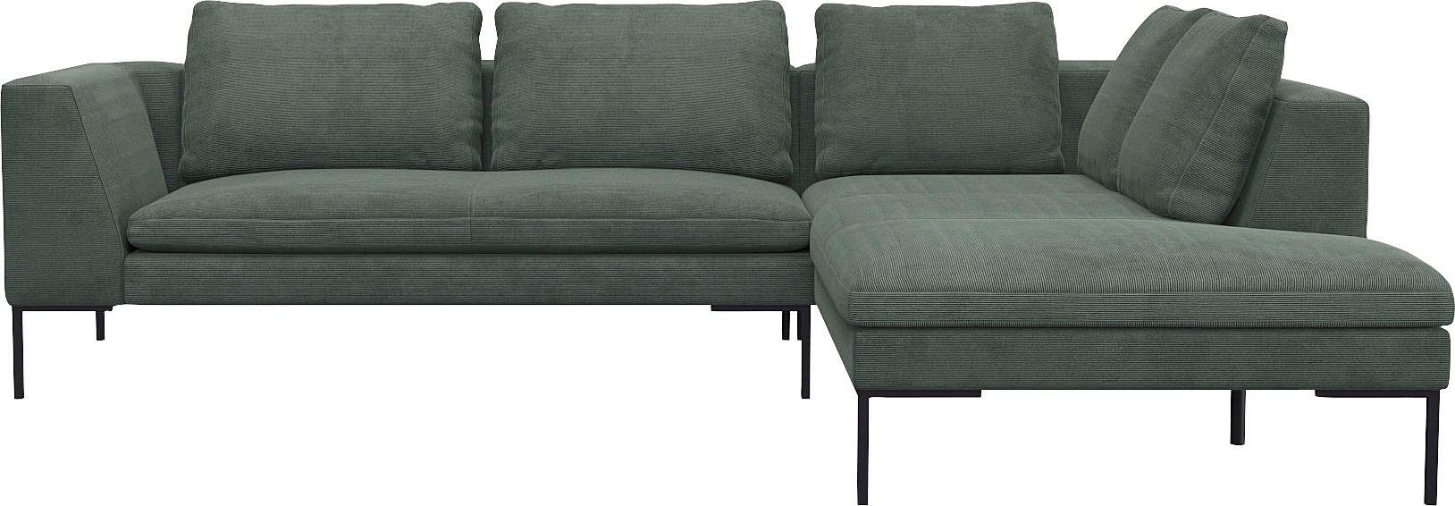 FLEXLUX Ecksofa »Loano, superbequemer Sitzkomfort durch Kaltschaum im Sitz« günstig online kaufen