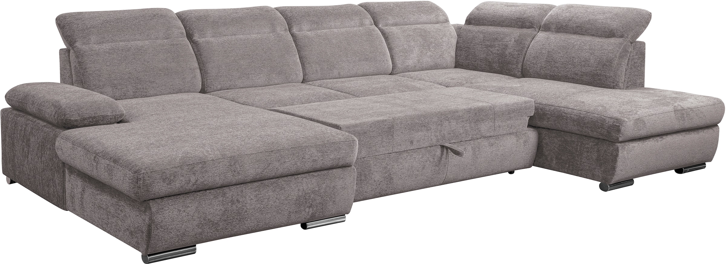 WERK2 Wohnlandschaft »Cordoba inkl. Bett, Bettkasten und Kopfteilfunktion, Breite 359cm«