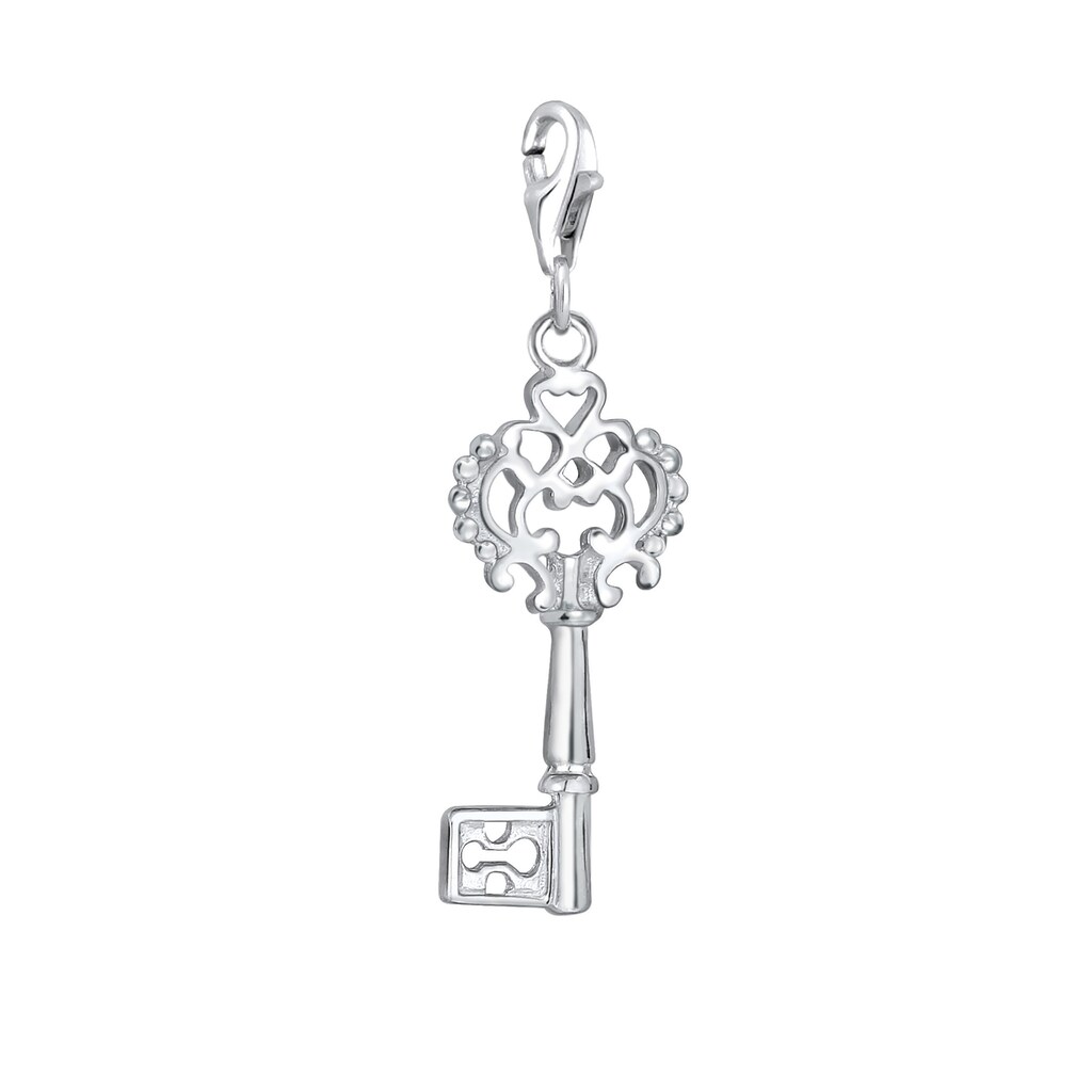 Nenalina Charm-Einhänger »Anhänger Schlüssel Symbol Ornament 925 Silber«