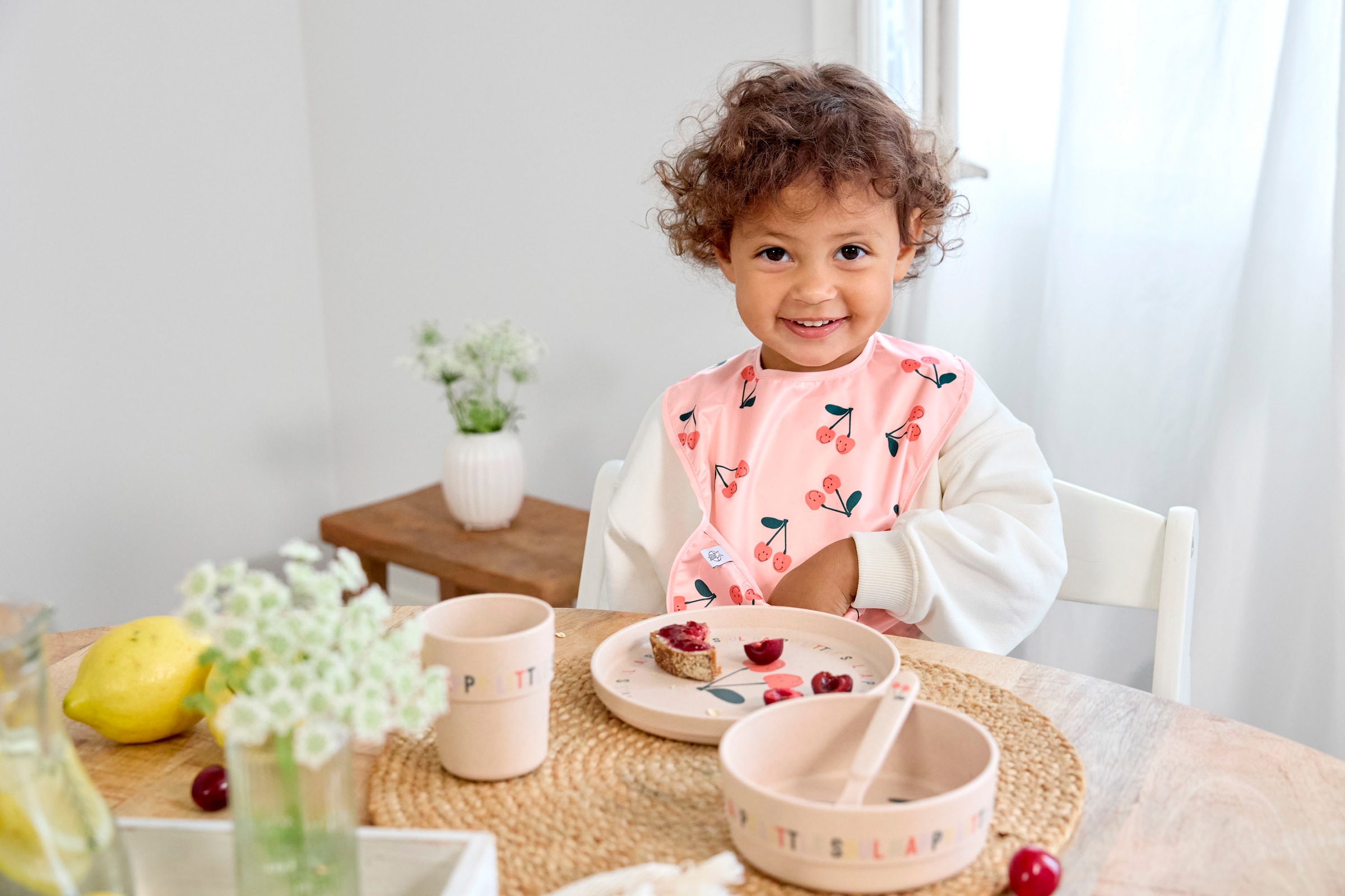 LÄSSIG Kindergeschirr-Set »Happy Fruits, Cherry«, (Set, 4 tlg.)