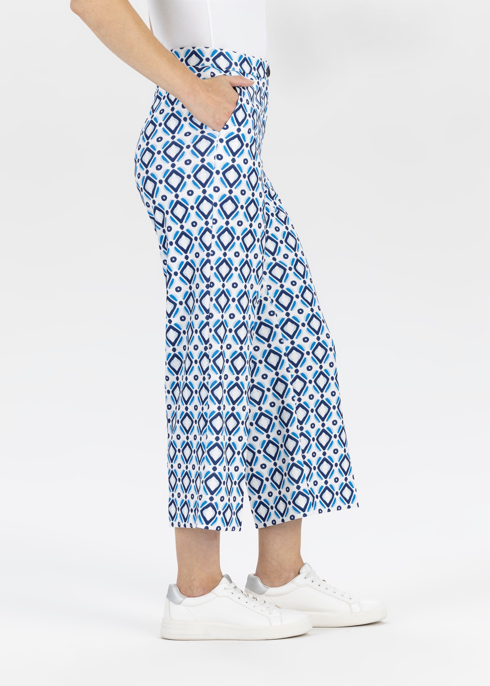 Stehmann 3/4-Hose  mit grafischem Muster