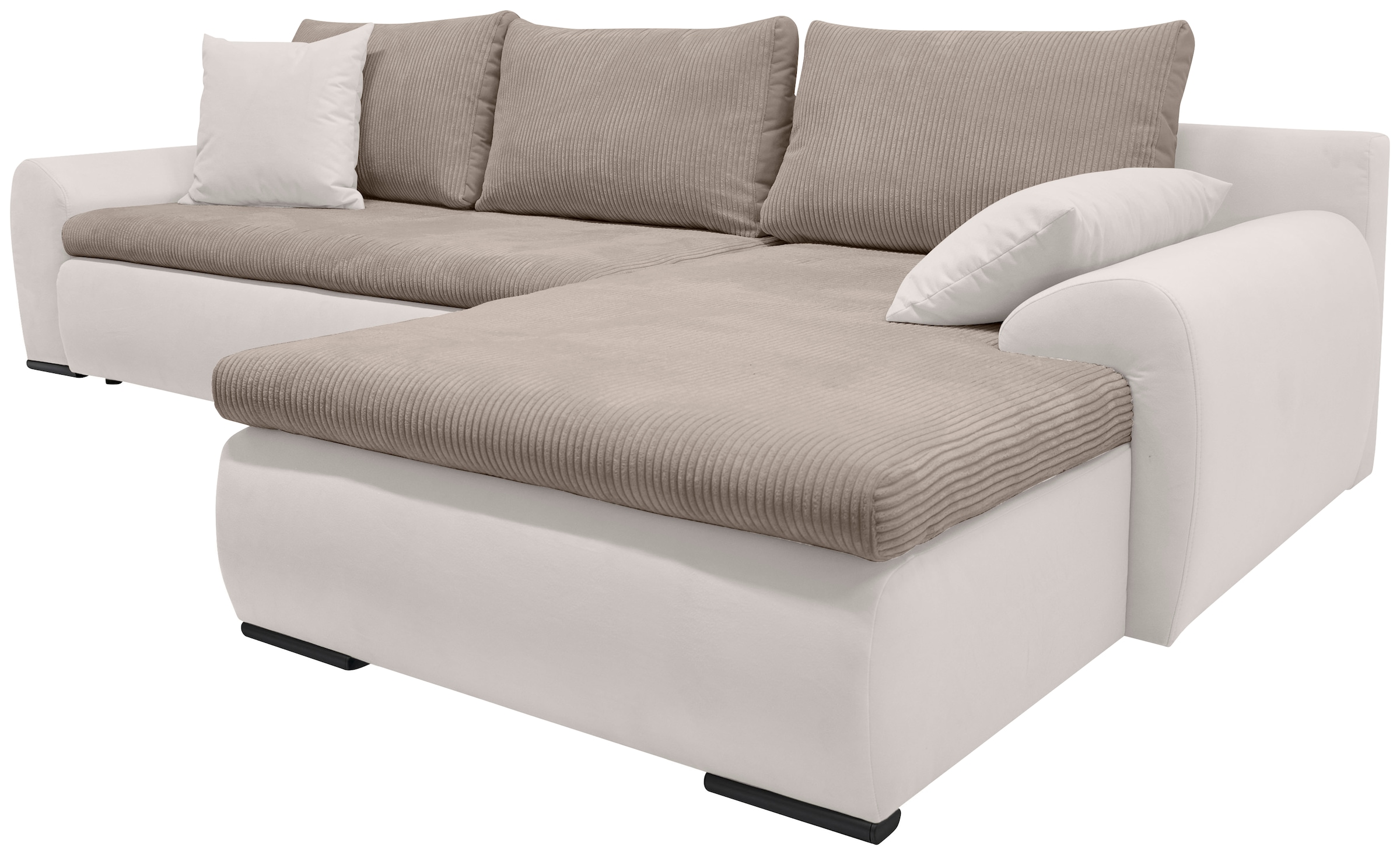 Home affaire Ecksofa »Win L-Form«, wahlweise mit Bettfunktion und Bettkasten