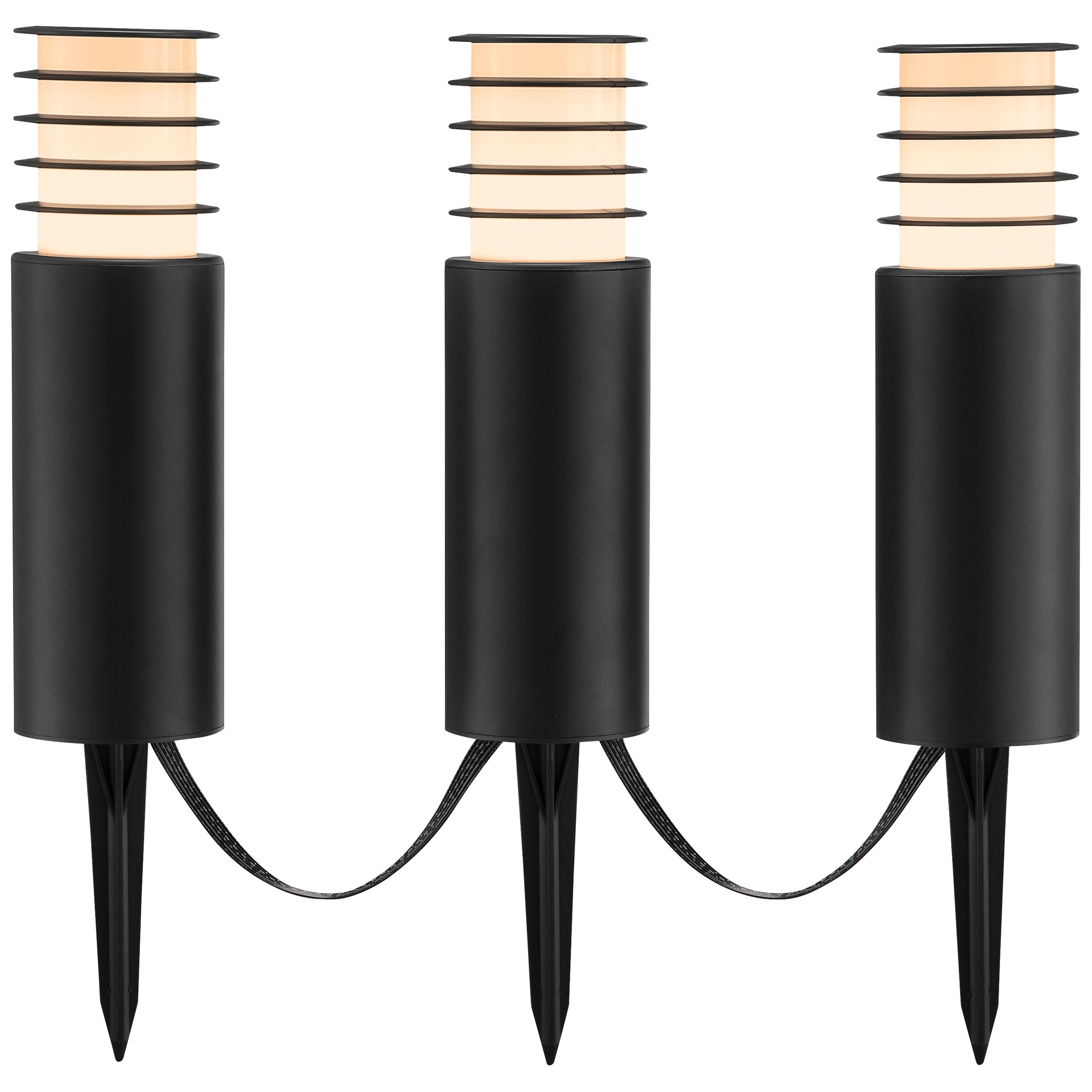 Brilliant LED Gartenleuchte »Carosu« LED-Modul 3 Stk. warmweiß - kaltweiß L günstig online kaufen