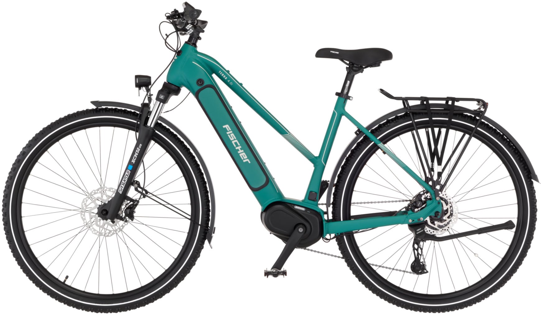 FISCHER Fahrrad E-Bike »TERRA 4.0i 630 50«, 10 Gang, Shimano, CUES, (mit Akku-Ladegerät-mit Werkzeug)