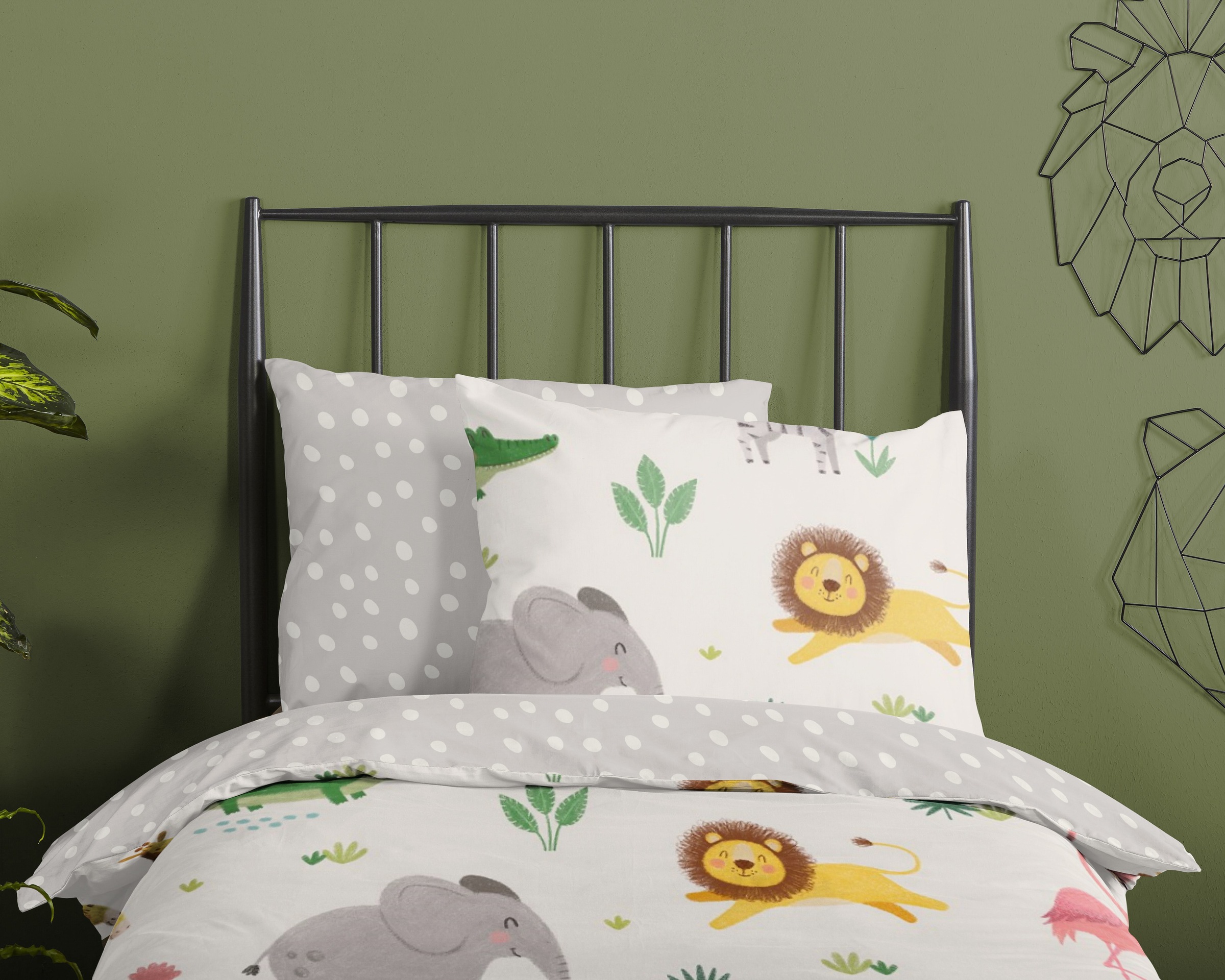 good morning Babybettwäsche »Artis« 2 Baumwolle, Renforcé, Wendeoptik, Kind, Baby, Tiere