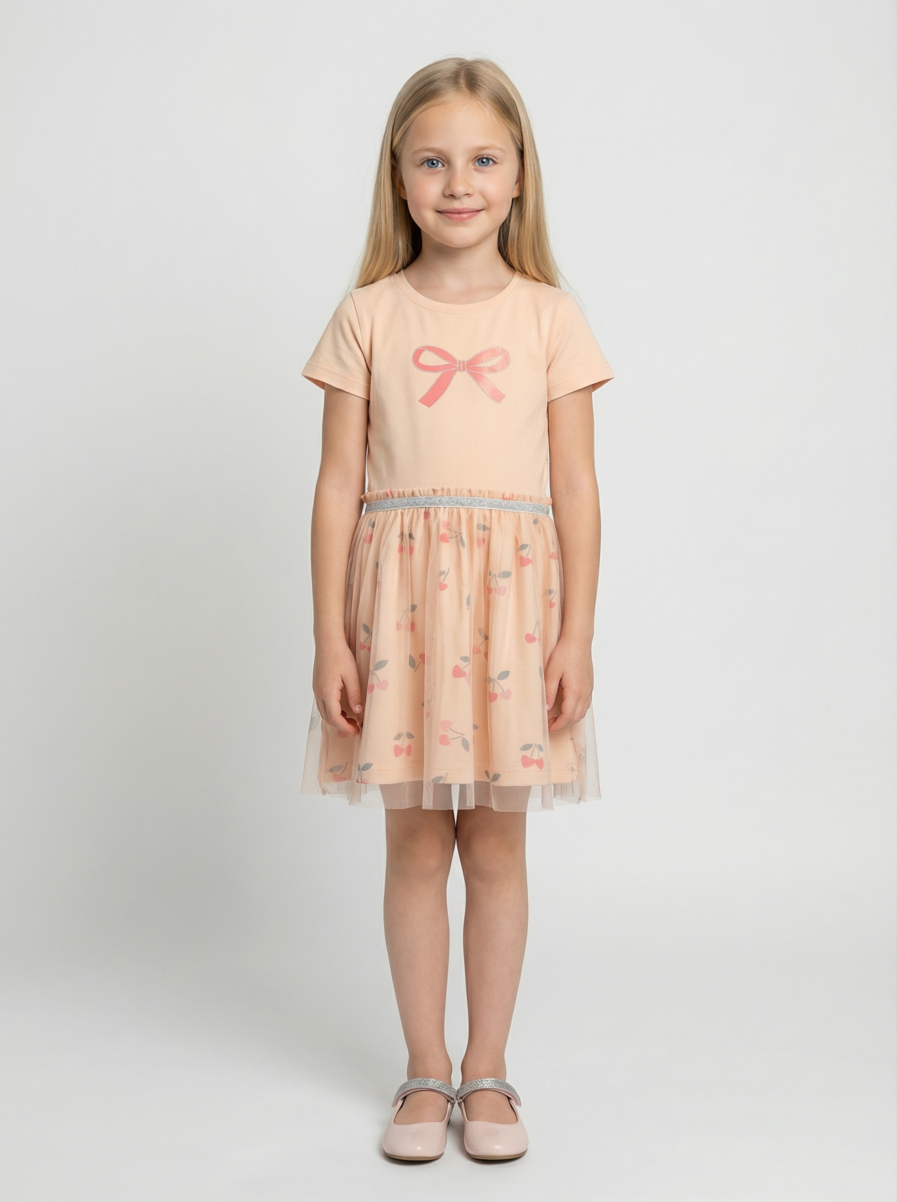 Blue Seven Jerseykleid »Blue Seven Mädchen Tüllkleid mit Schleife«