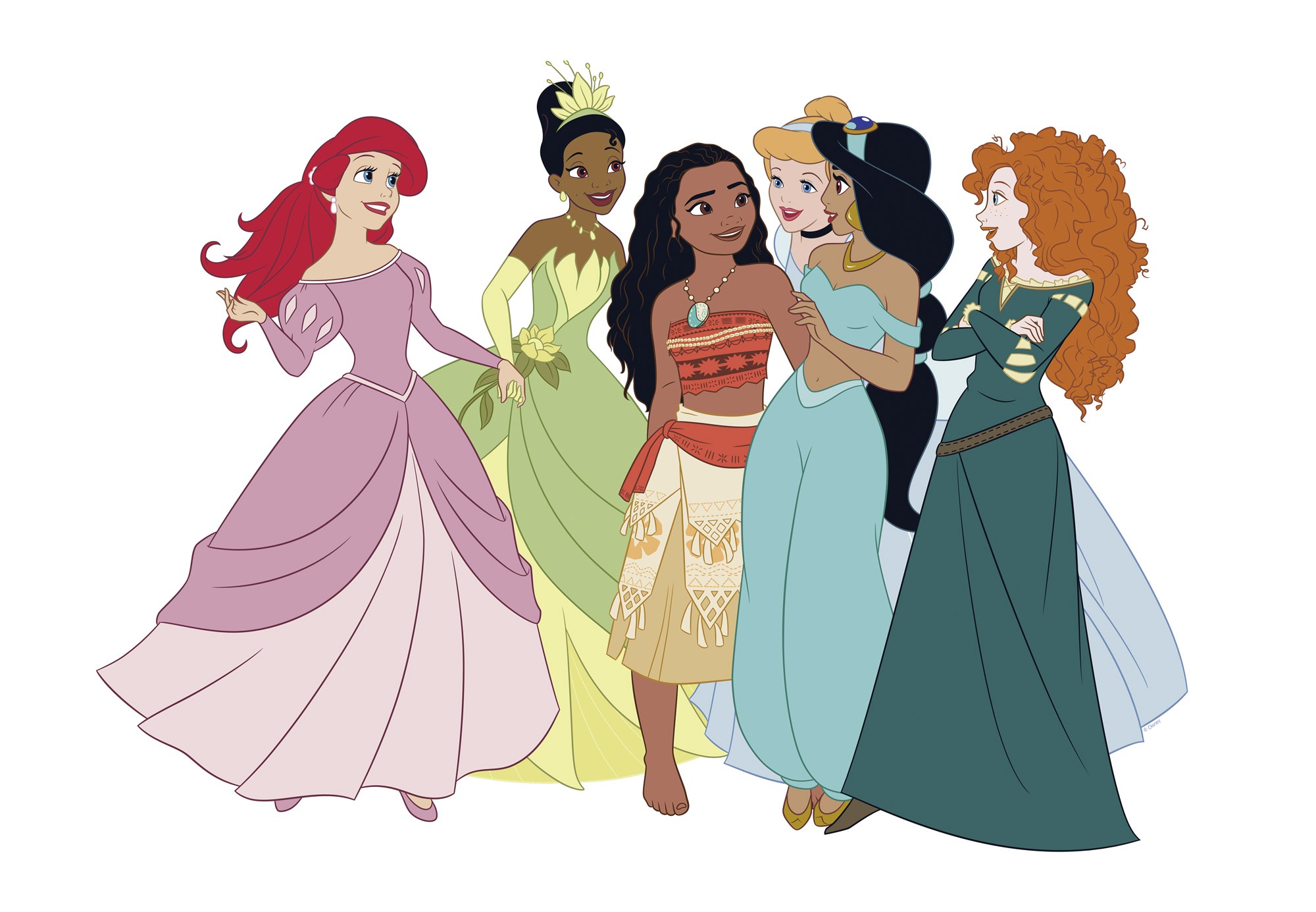 Komar Leinwandbild »Disney Princesses Together«, Disney, (Set, 1 St.), 60 x 40 cm (Breite x Höhe) - Kinderzimmer, Dekoration