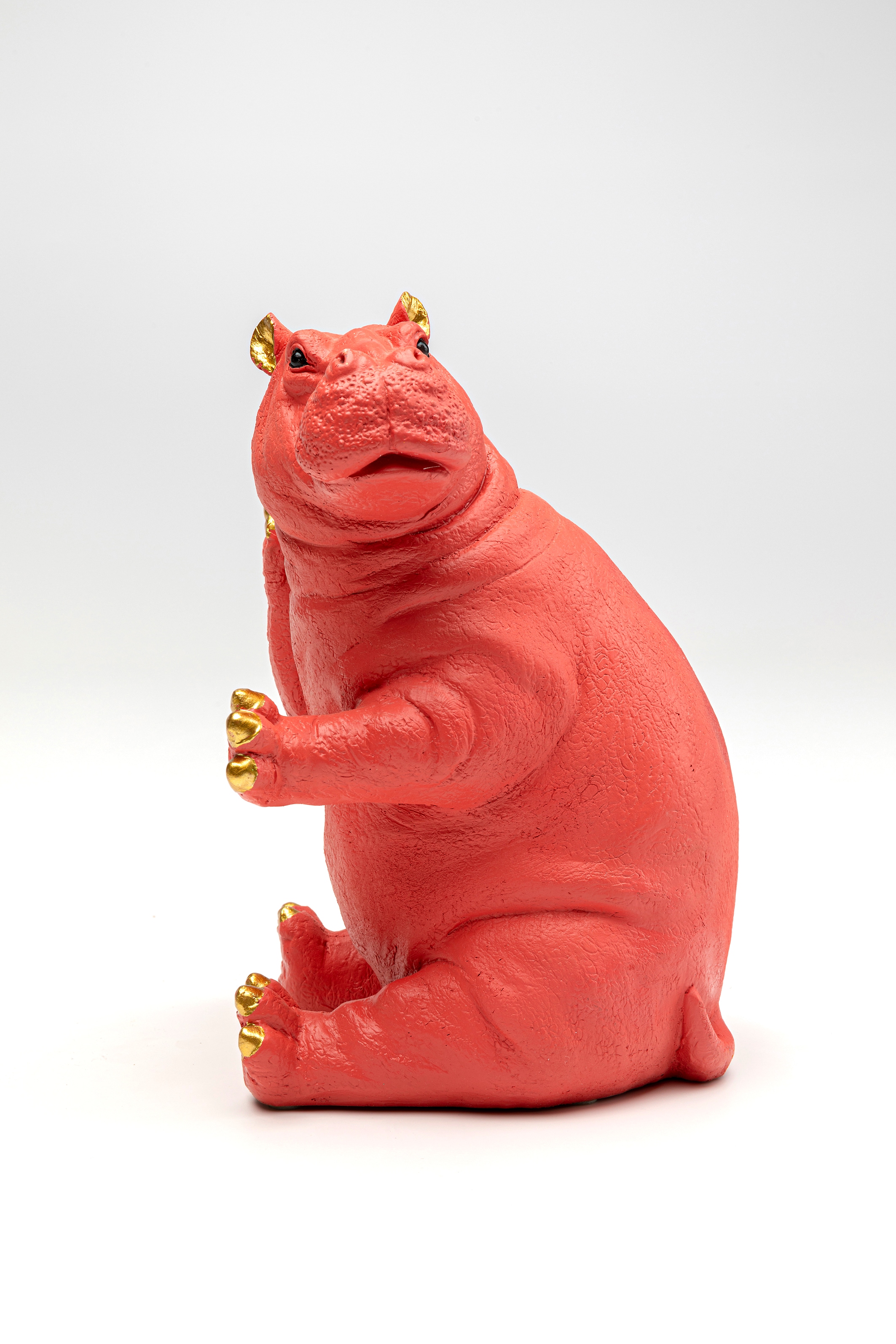 Kare Design Buchstütze »Hippo Pink« aus Polyresin