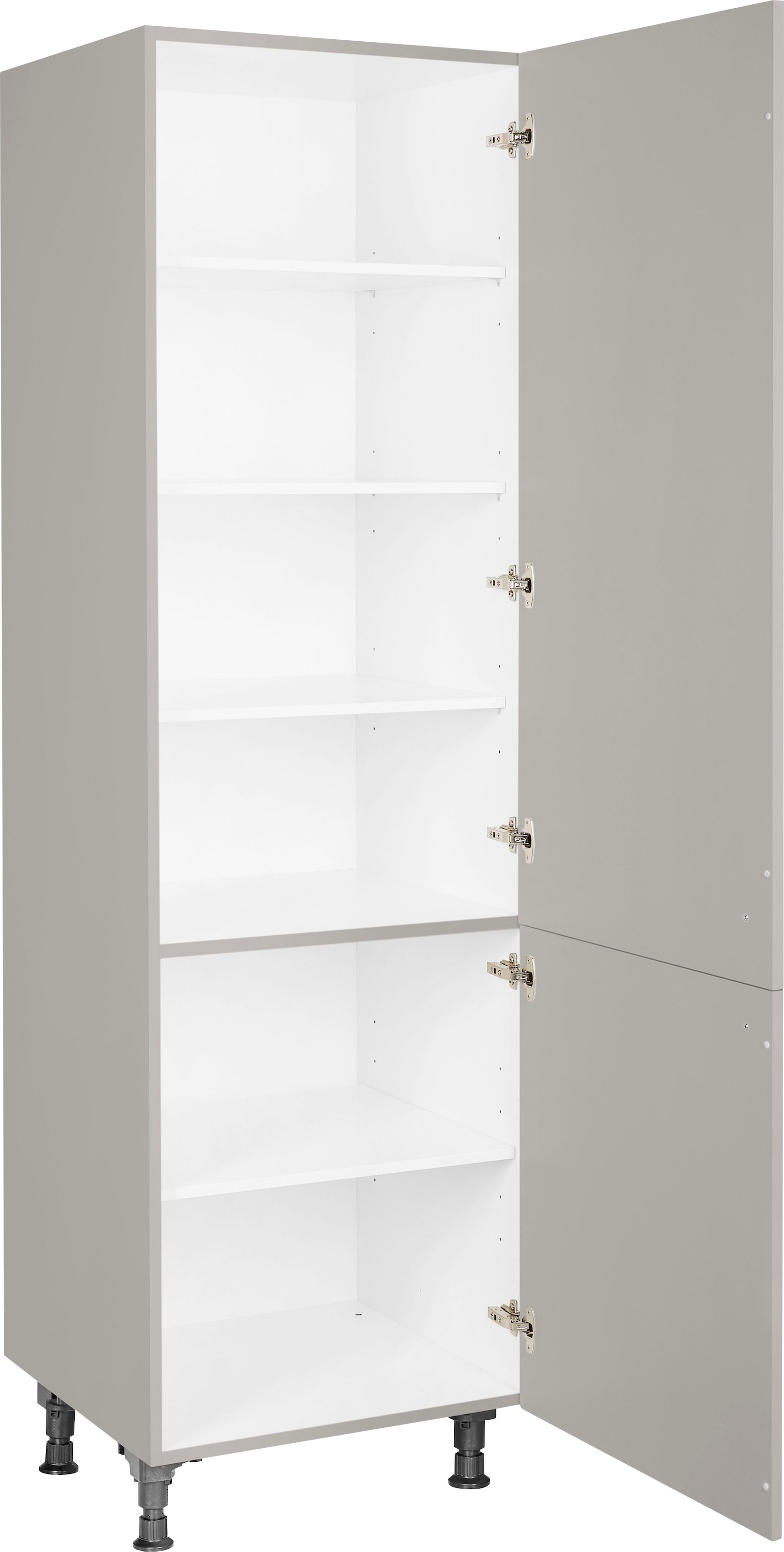 nobilia® Hochschrank »"Cascada", Ausrichtung wählbar, mit zwei Türen, vormontiert,«, Breite/Höhe: 60/216,6 cm