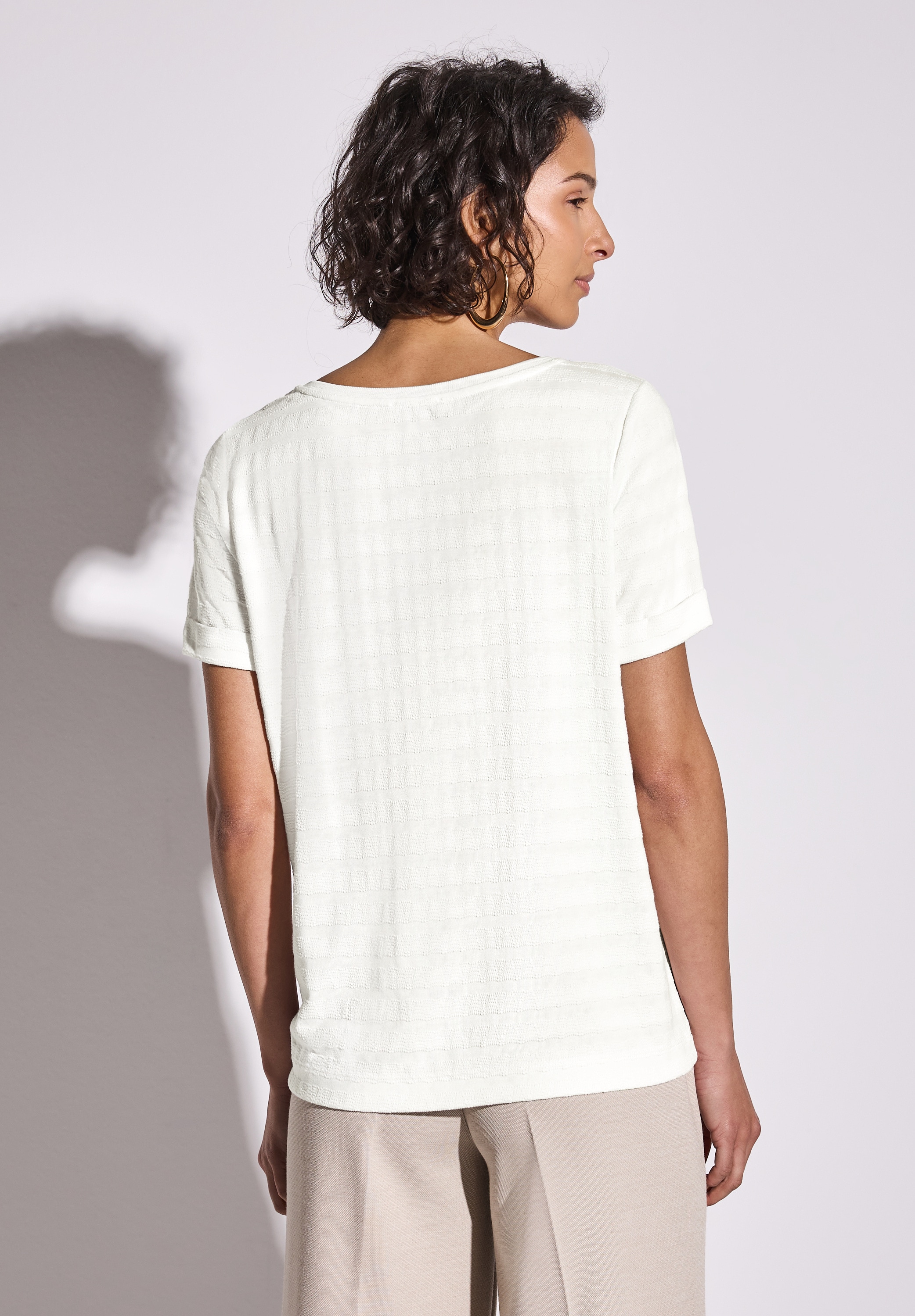STREET ONE T-Shirt, mit Struktur Muster