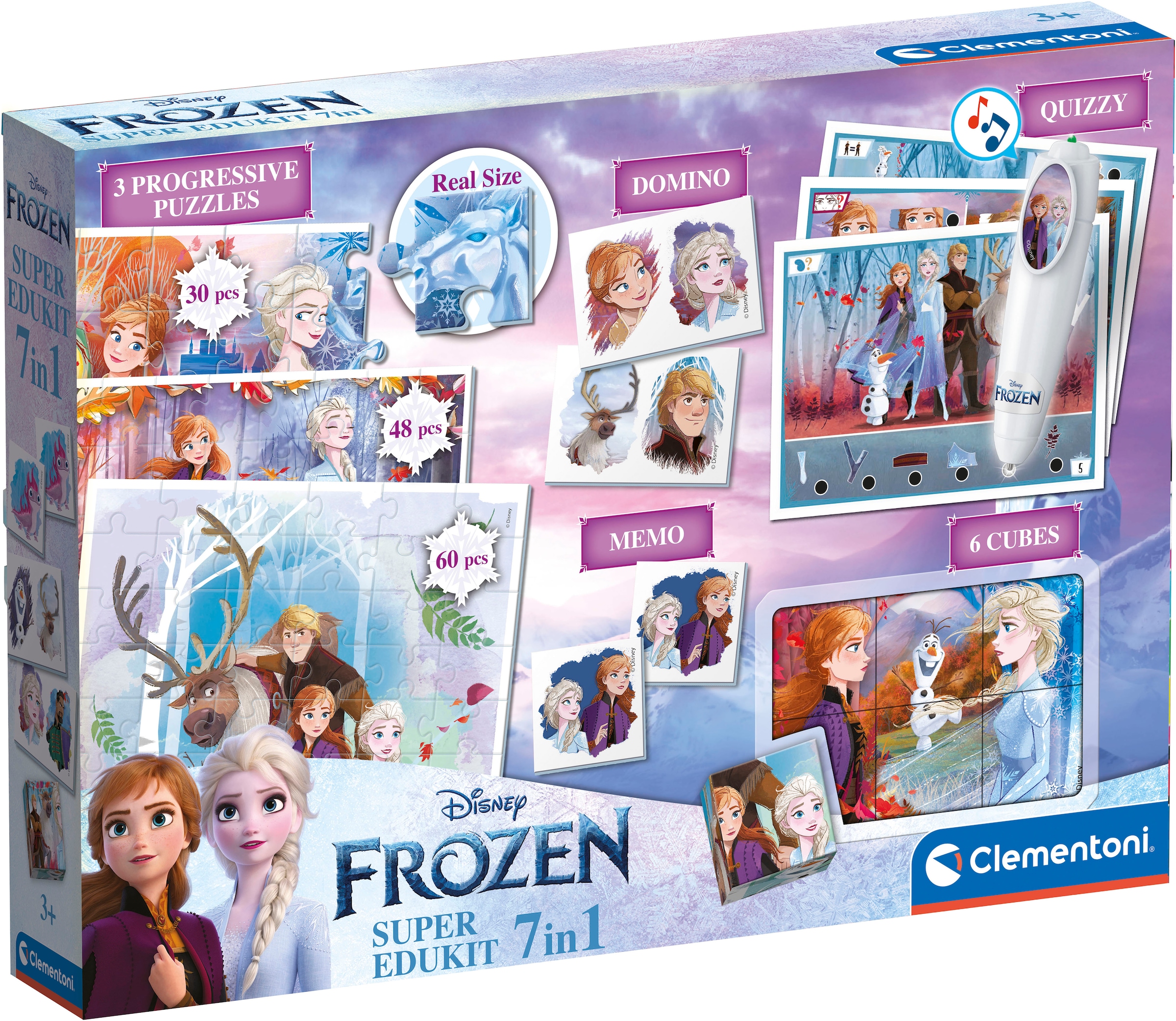Clementoni® Puzzle »Super-Edukit 7in1, Frozen 2«, Made in Europe