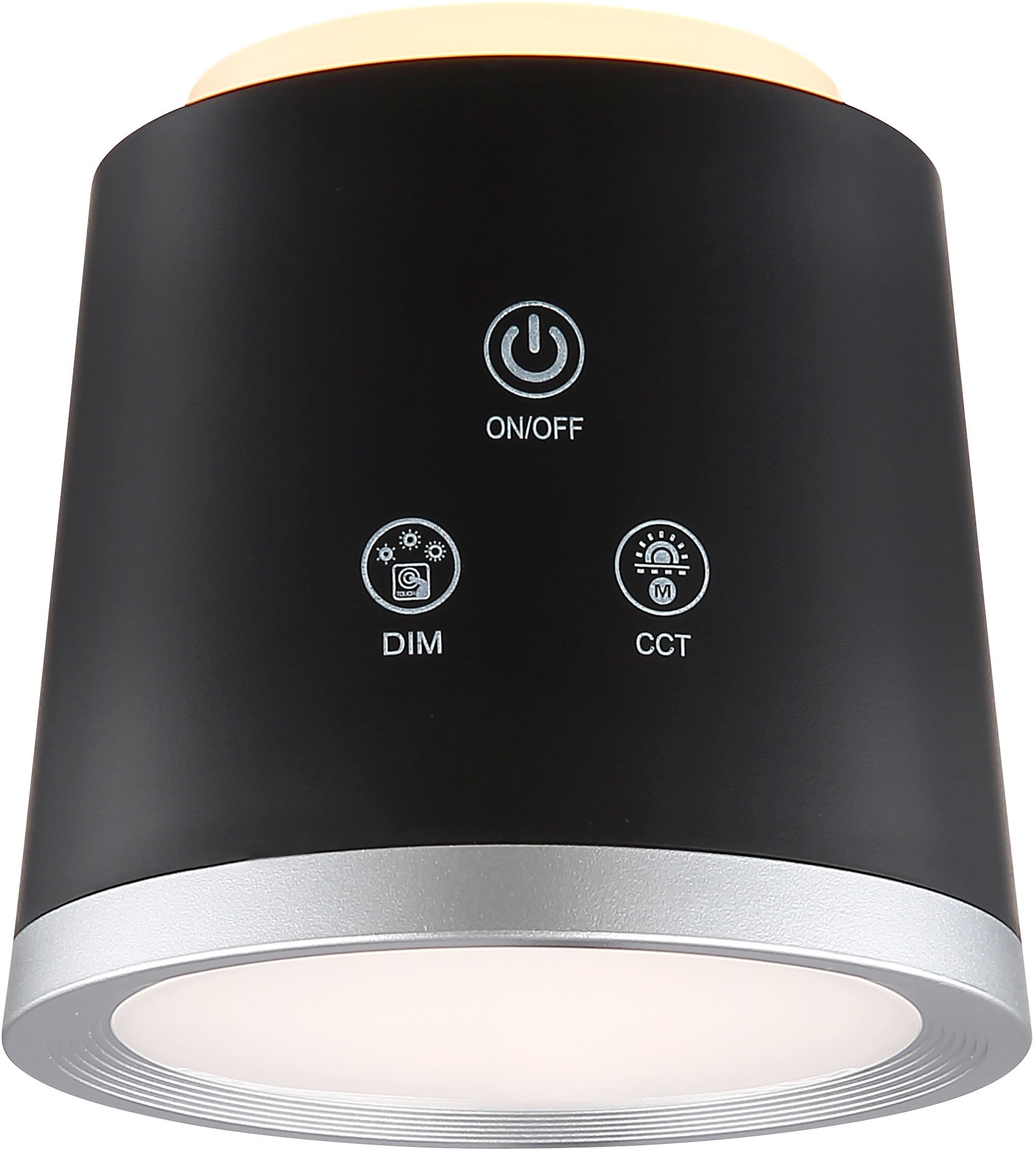 GLOBO LIGHTING LED Tischleuchte »MEEYA«, Leuchtmittel LED-Modul | LED fest integriert, Tischlampe/Arbeitszimmer/Bürotischleuchte/schwarz/Touch Ein/Aus