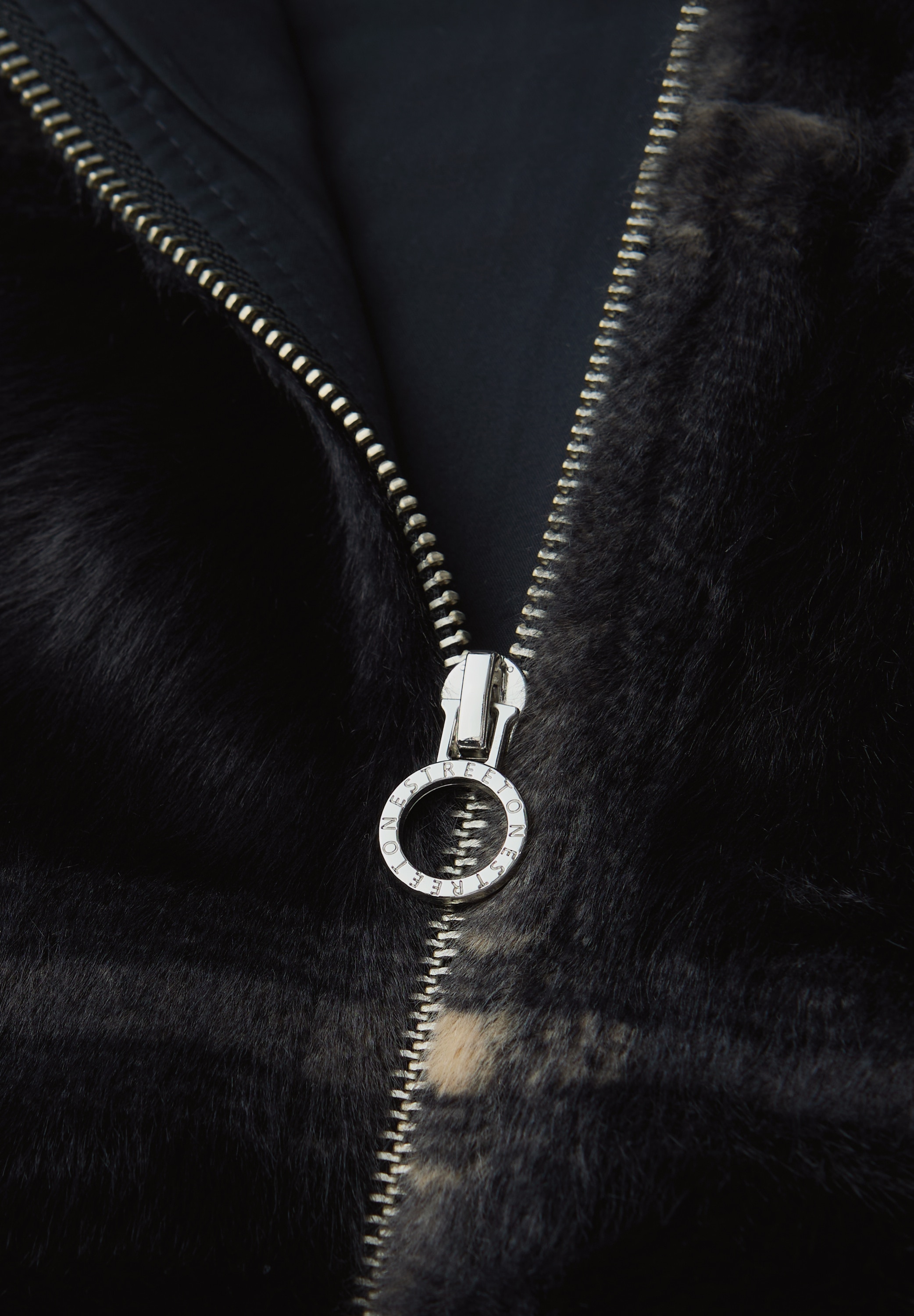 STREET ONE Fellimitatjacke ohne Kapuze Karierte Fake Fur Jacke